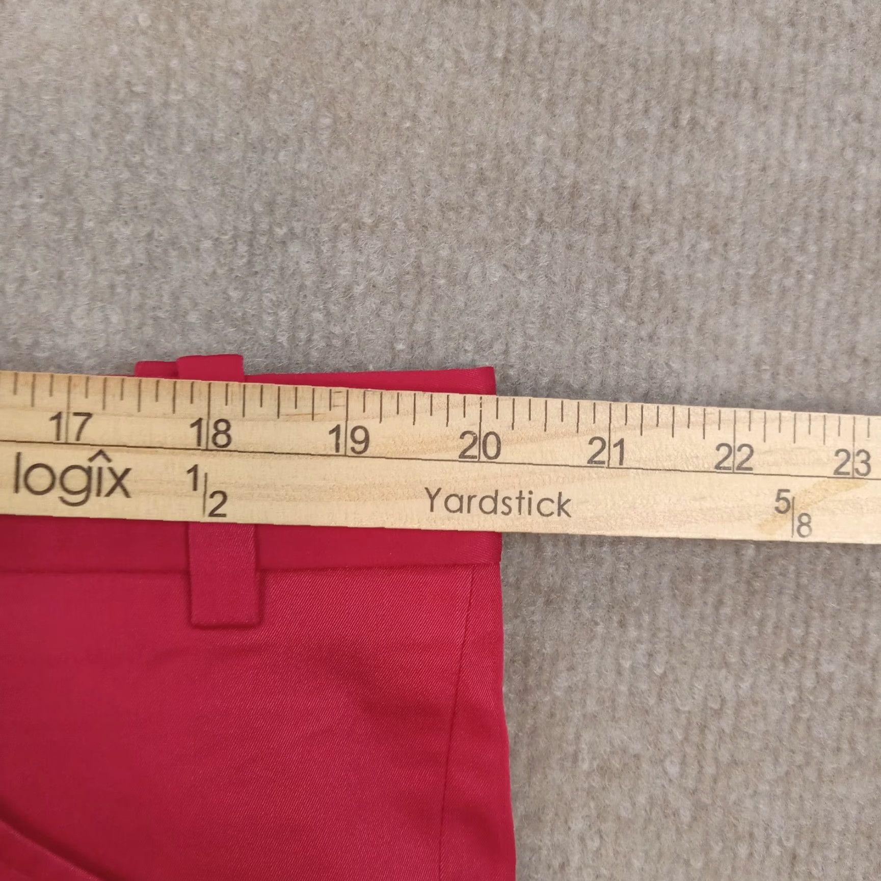 Vintage Artisto Eighteen Mens Red Flat Front Chino Shorts Size 40 Regular Inseam 9 Pockets Summer Size US 40 / EU 56 - 6 Thumbnail