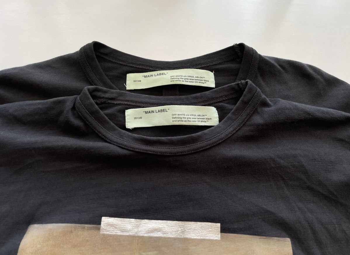 Off-White × Virgil Abloh Off-White Virgil Abloh Mona Lisa Tee Arrow Logo SS18 T-shirt Size US S / EU 44-46 / 1 - 4 Thumbnail
