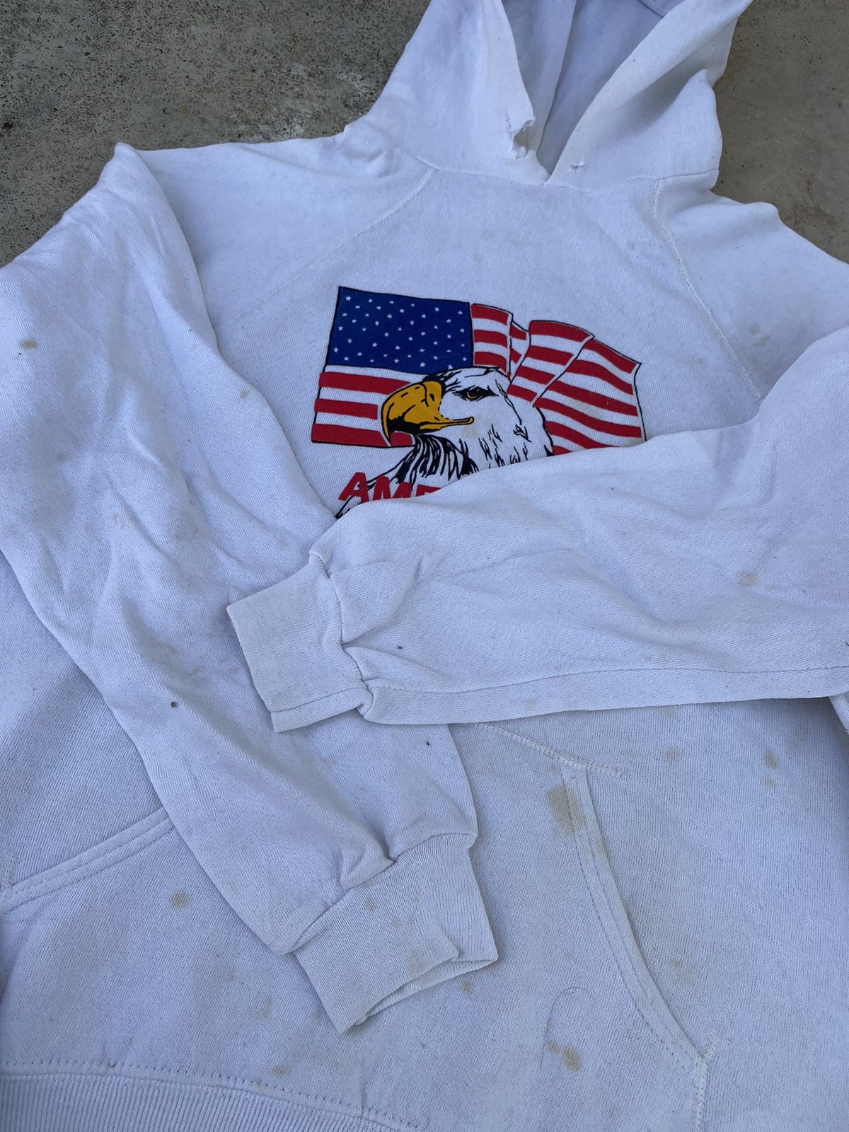 Vintage Distressed Vintage 80s Eagle Graphic Boxy Pull Over Size US XL / EU 56 / 4 - 7 Thumbnail