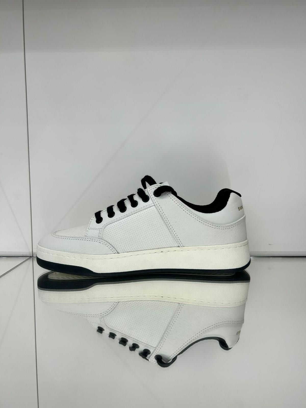 Saint Laurent Paris Low - top laced sneakers with leather on the front panel Size US 7 / EU 40 - 3 Thumbnail