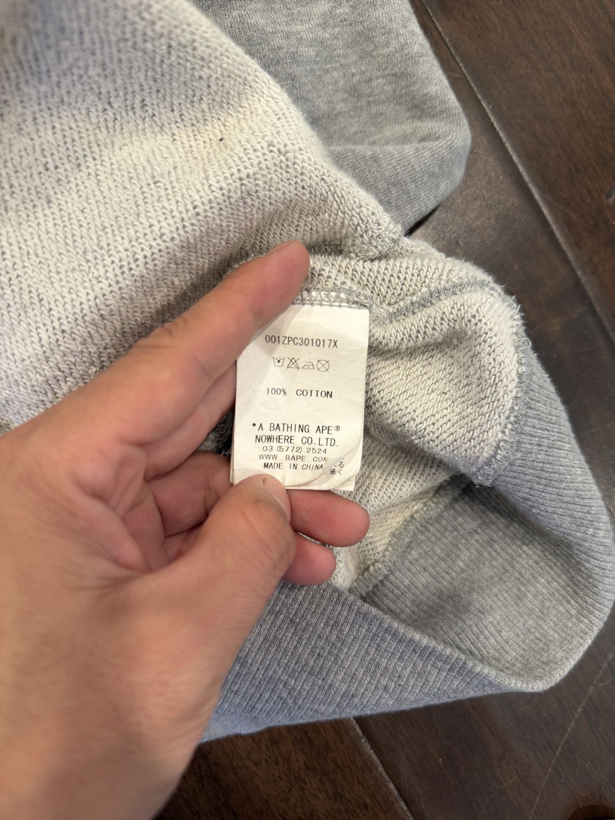 Bape Bape Grey/Grey Ape Face Full ZIP Hoodie Size US L / EU 52-54 / 3 - 7 Thumbnail