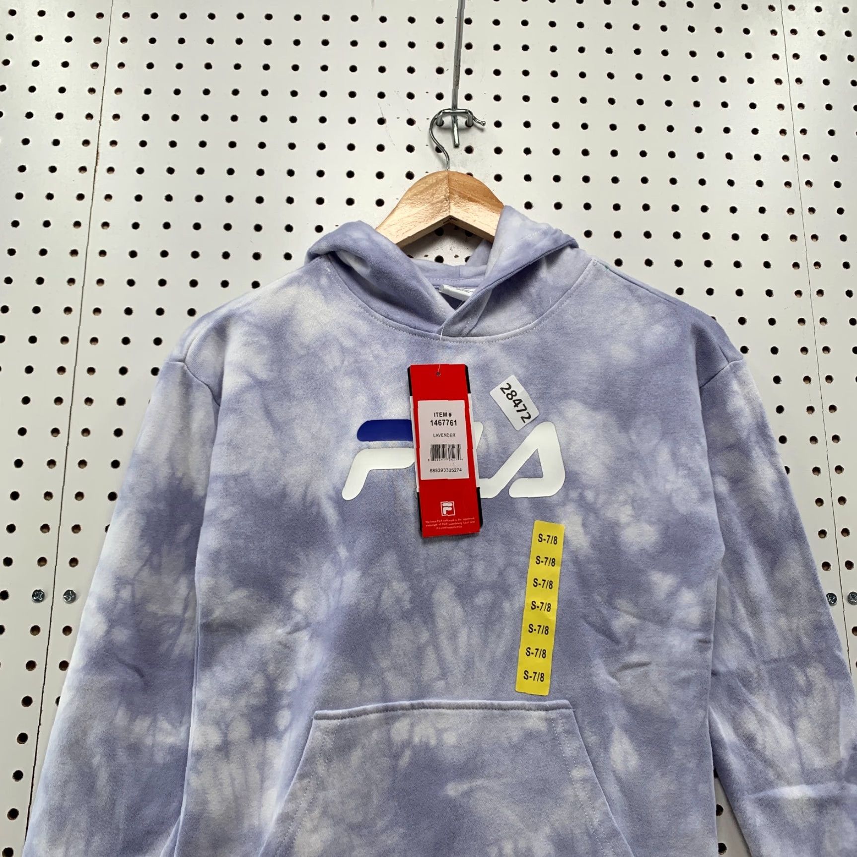 Fila FILA Hoodie Women Small Purple Acid Wash Pullover Womens Size S / US 4 / IT 40 - 5 Thumbnail