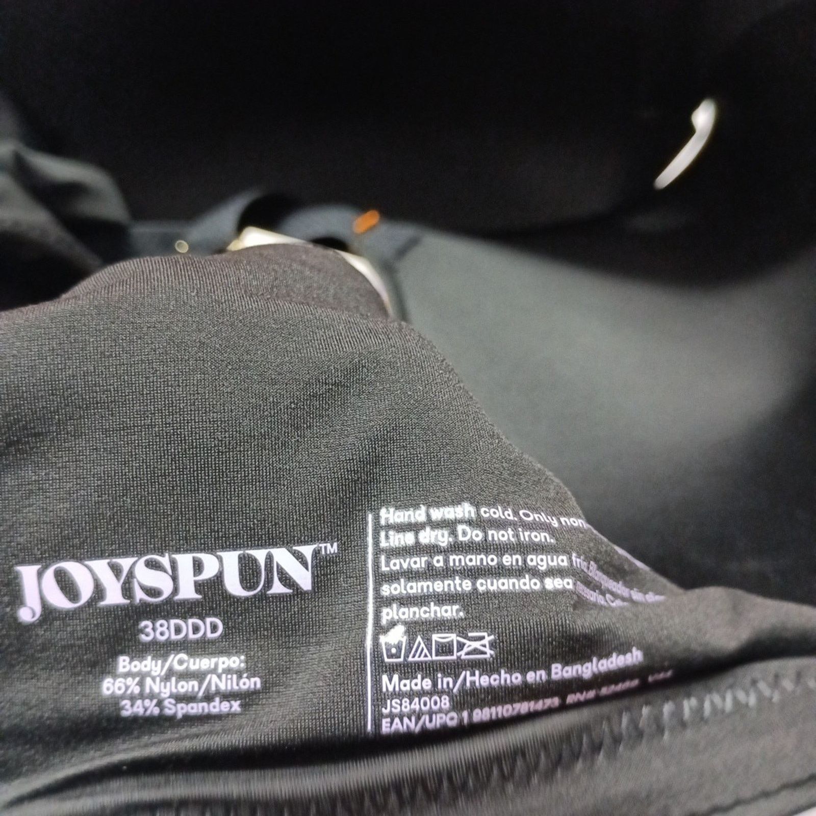 Other Joyspun Wirefree Full Coverage Bra Women's Size 38DDD Black Size ONE SIZE - 5 Thumbnail