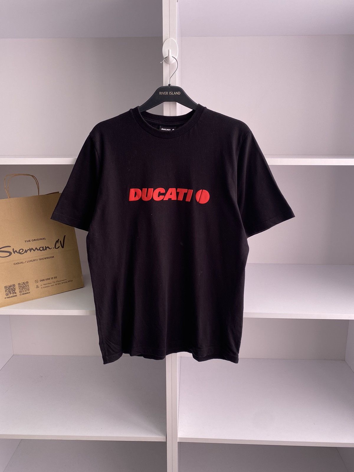 Ducati × Vintage Vintage Ducati Logo Racing Black Tee Size US L / EU 52-54 / 3 - 3 Thumbnail