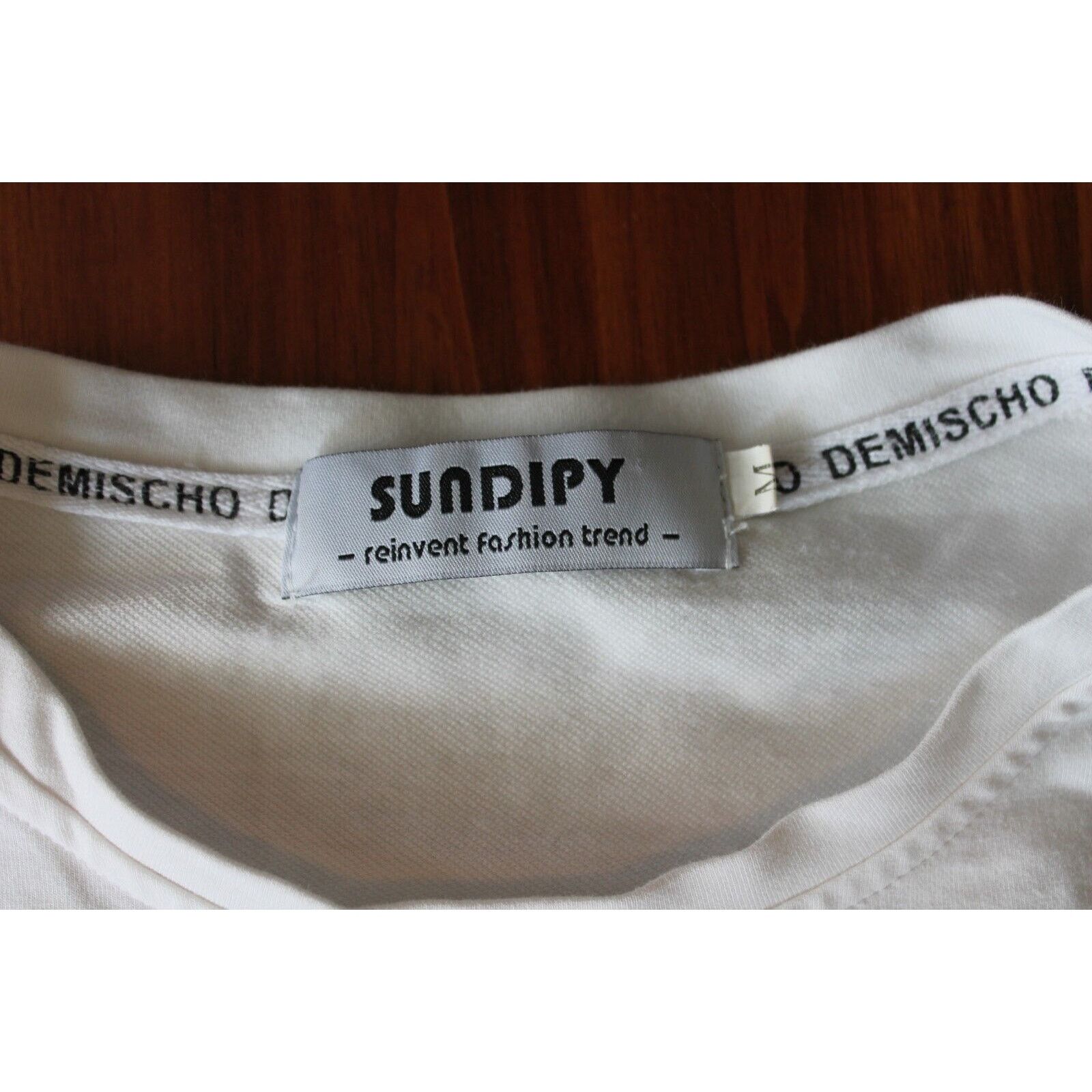 Other Demischo "Sundipy" Mens Medium graphic T-Shirt White w/FADE Size US M / EU 48-50 / 2 - 2 Thumbnail