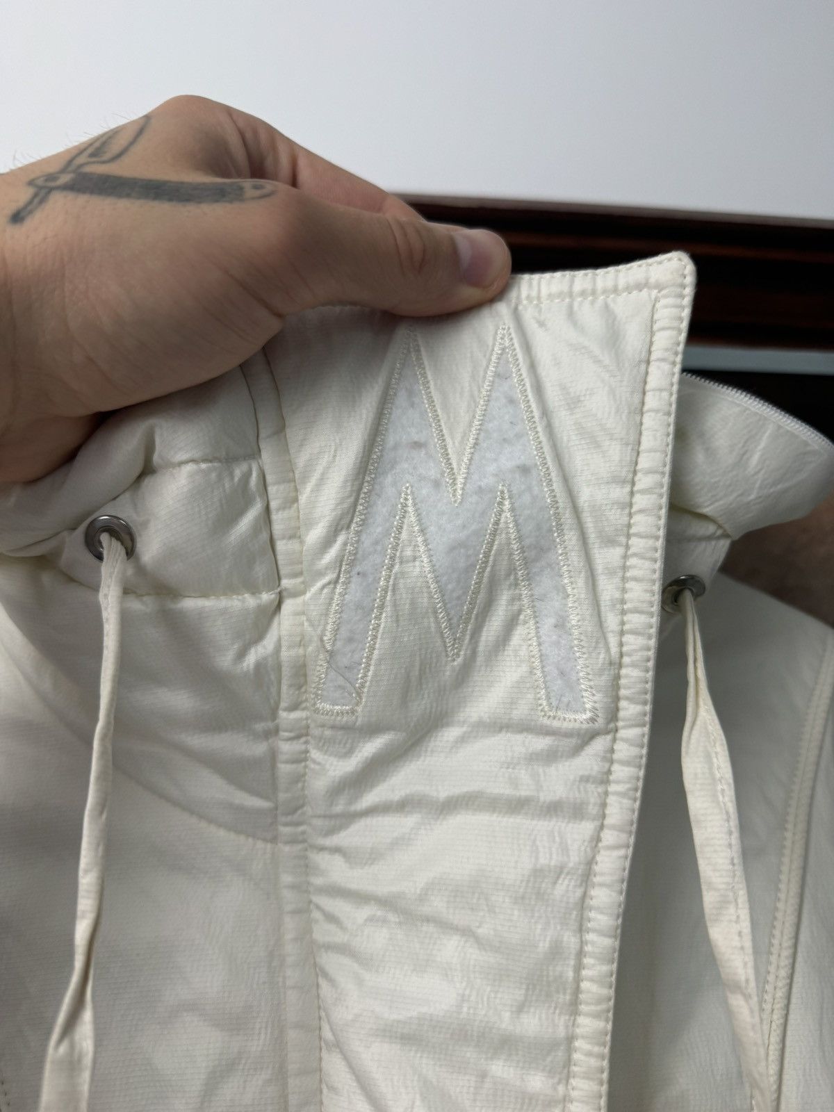 Moncler Vintage Y2K MONCLER Puffer Down Jacket Designer Luxury Cream Size M / US 6-8 / IT 42-44 - 6 Thumbnail