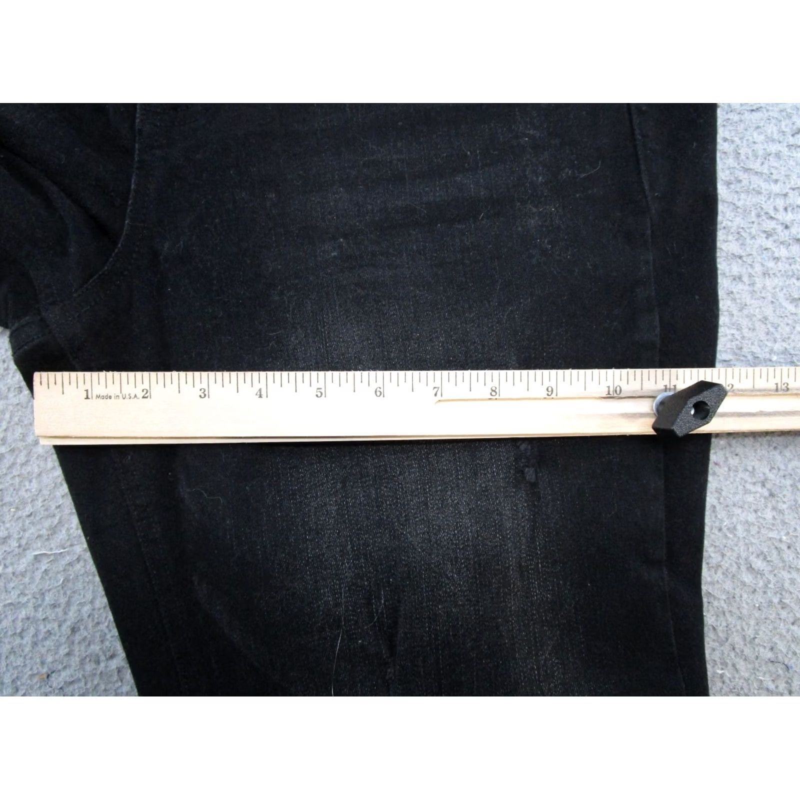Vintage Maurices Jeggings Mid Rise Black Denim Flex Stretch Jeans Size 18 Short New Womens Jeans 5-Pocket Stretch Jegging Maurices Black Denim Size 40" / US 18 - 7 Thumbnail
