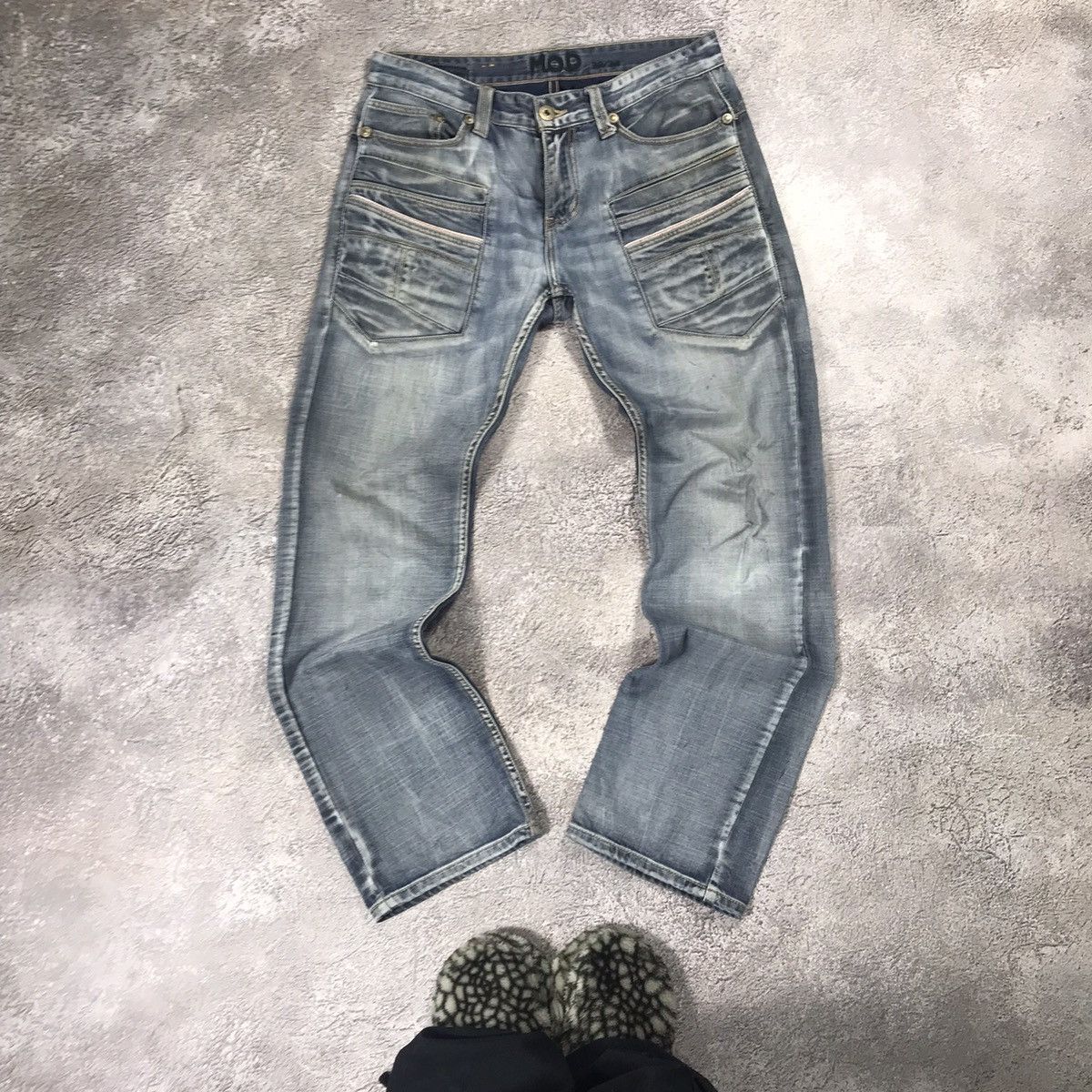 Vintage Vintage 90s Faded Distressed Baggy Jeans Grunge Skate 32 Size US 32 / EU 48 - 3 Thumbnail