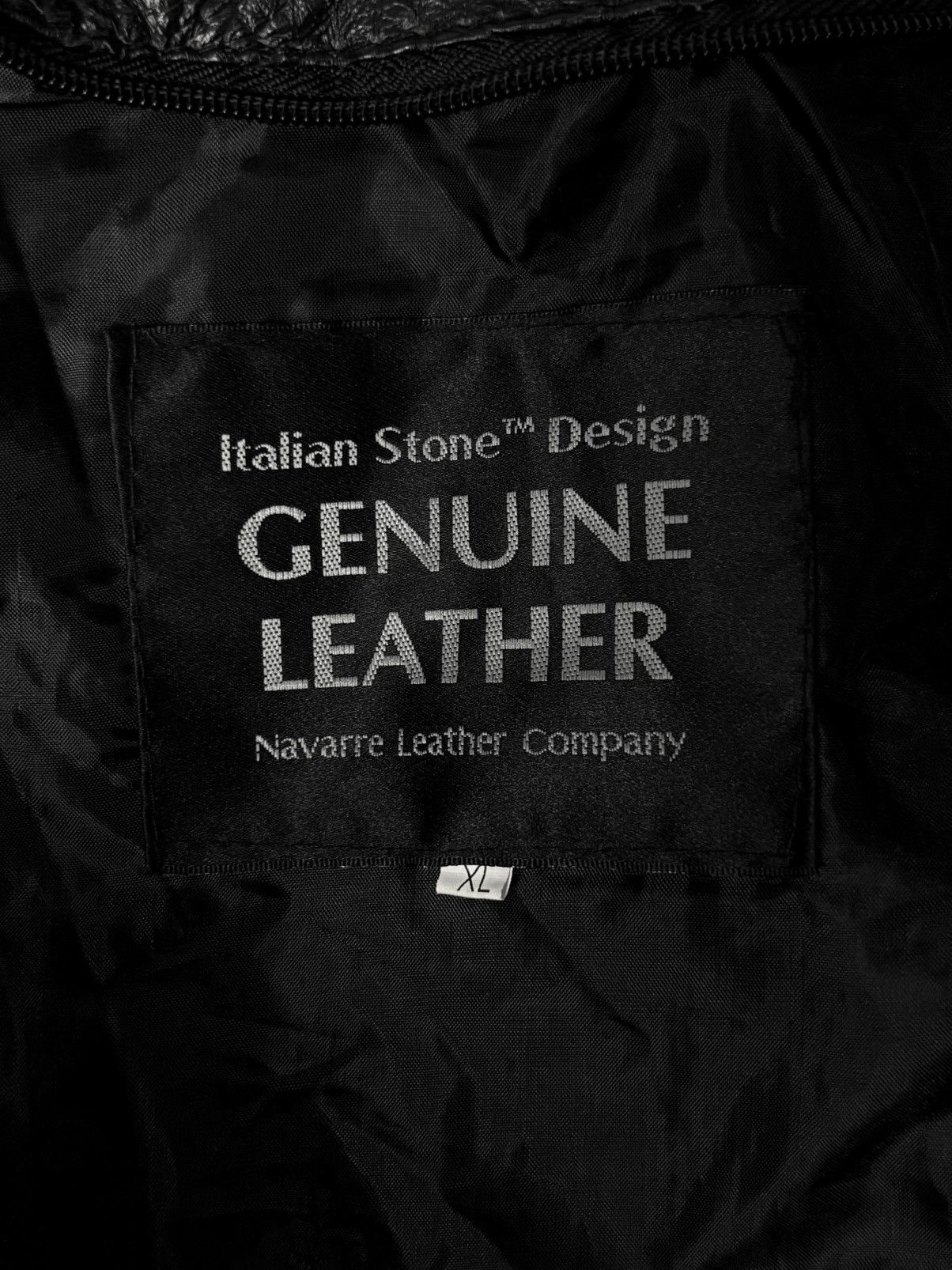 Genuine Leather Navarre Leather Company Hooded Patchwork Leather Jacket Size US XL / EU 56 / 4 - 13 Thumbnail