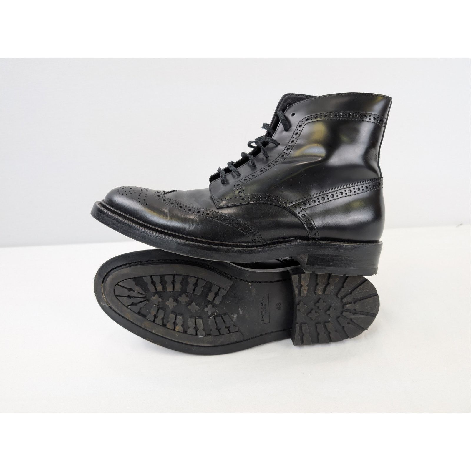 Saint Laurent Paris o1rshd1 CC20 Army 20 Lace-up Boots in black Size US 10 / EU 43 - 12 Thumbnail