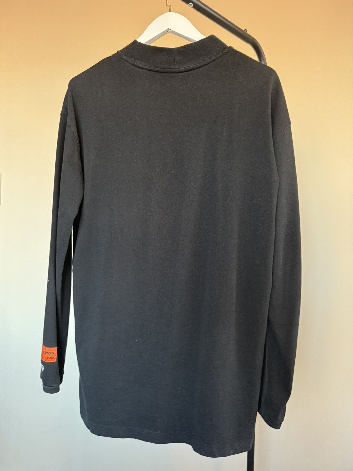 Heron Preston Black Embroidered Logo T-shirt Size US M / EU 48-50 / 2 - 2 Thumbnail