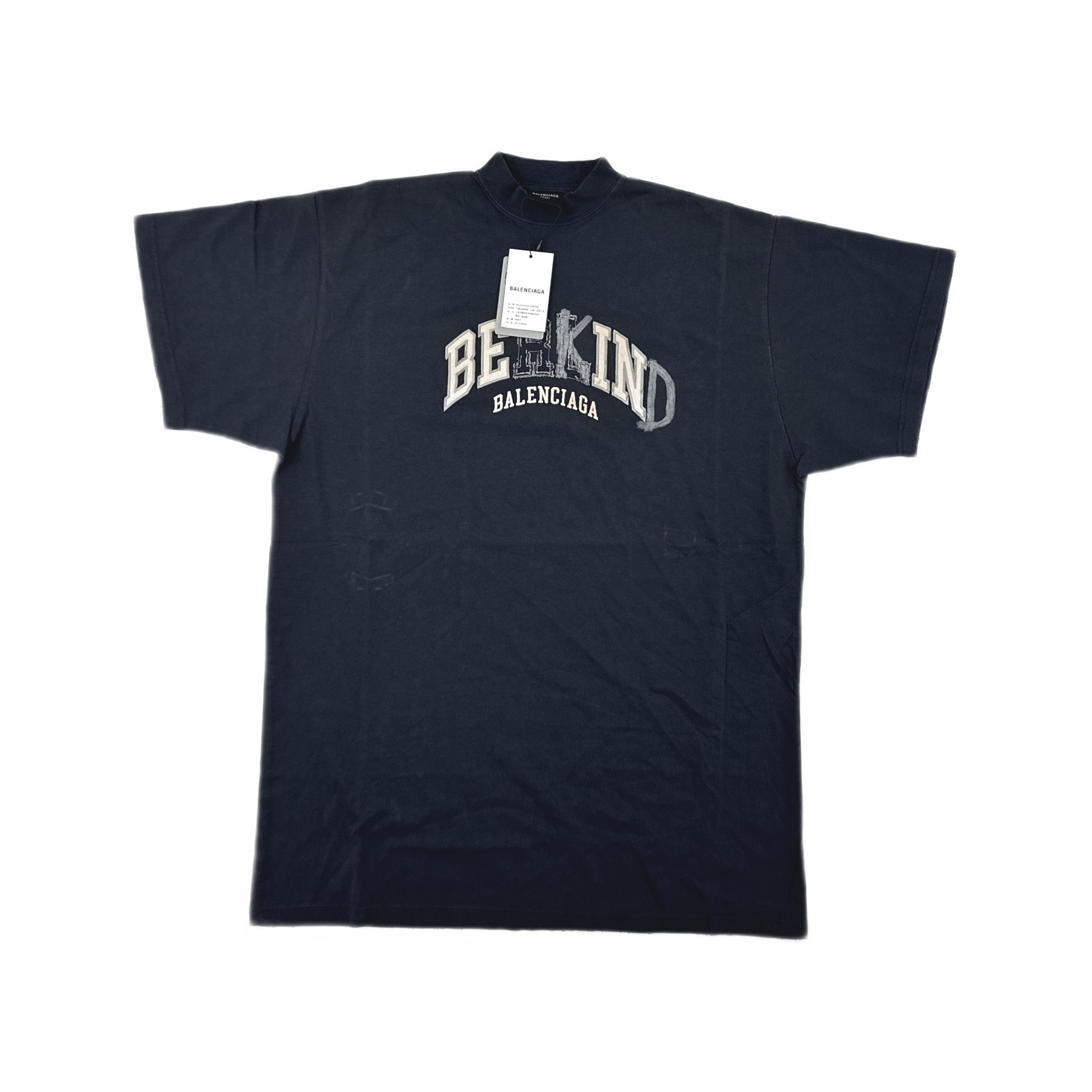 Balenciaga Balenciaga 'be different' black tee | Grailed