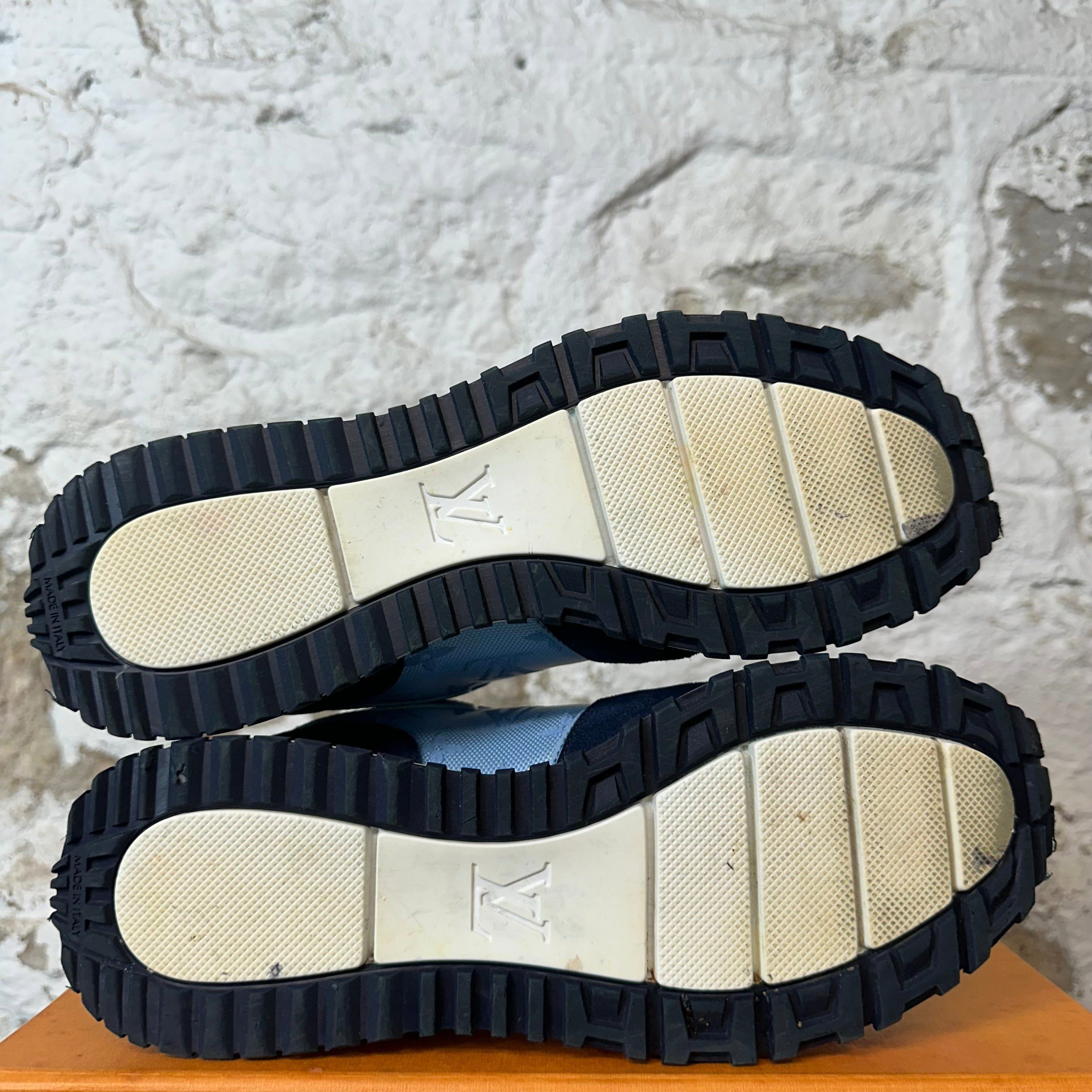 Louis Vuitton Louis Vuitton Blue Monogram Runaway Sneaker Sz 6.5 (5LV) Size US 6.5 / EU 39-40 - 6 Thumbnail