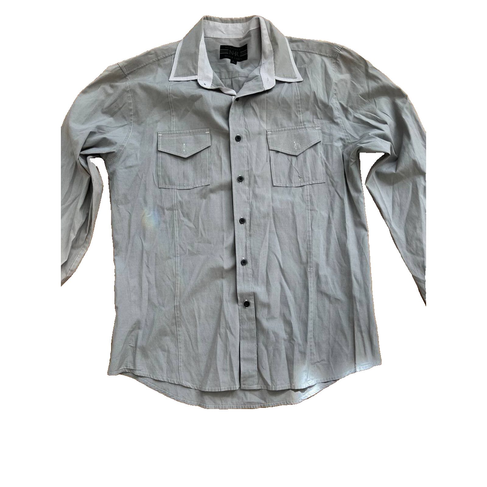 Black Label Black Label Button Down Long Sleeve Shirt White L A000826 Size US L / EU 52-54 / 3 - 2 Thumbnail