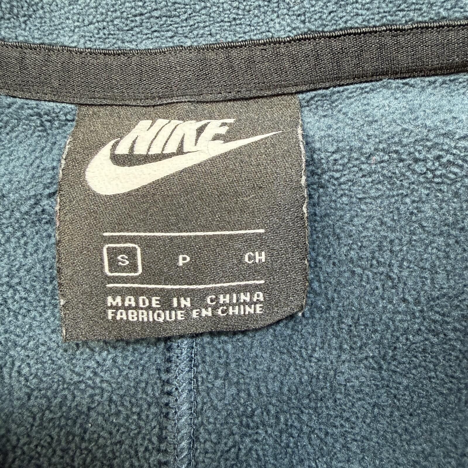 Nike Nike Air Force 1 Fleece Pullover Jacket Mens S Blue Pocket Size US S / EU 44-46 / 1 - 5 Thumbnail