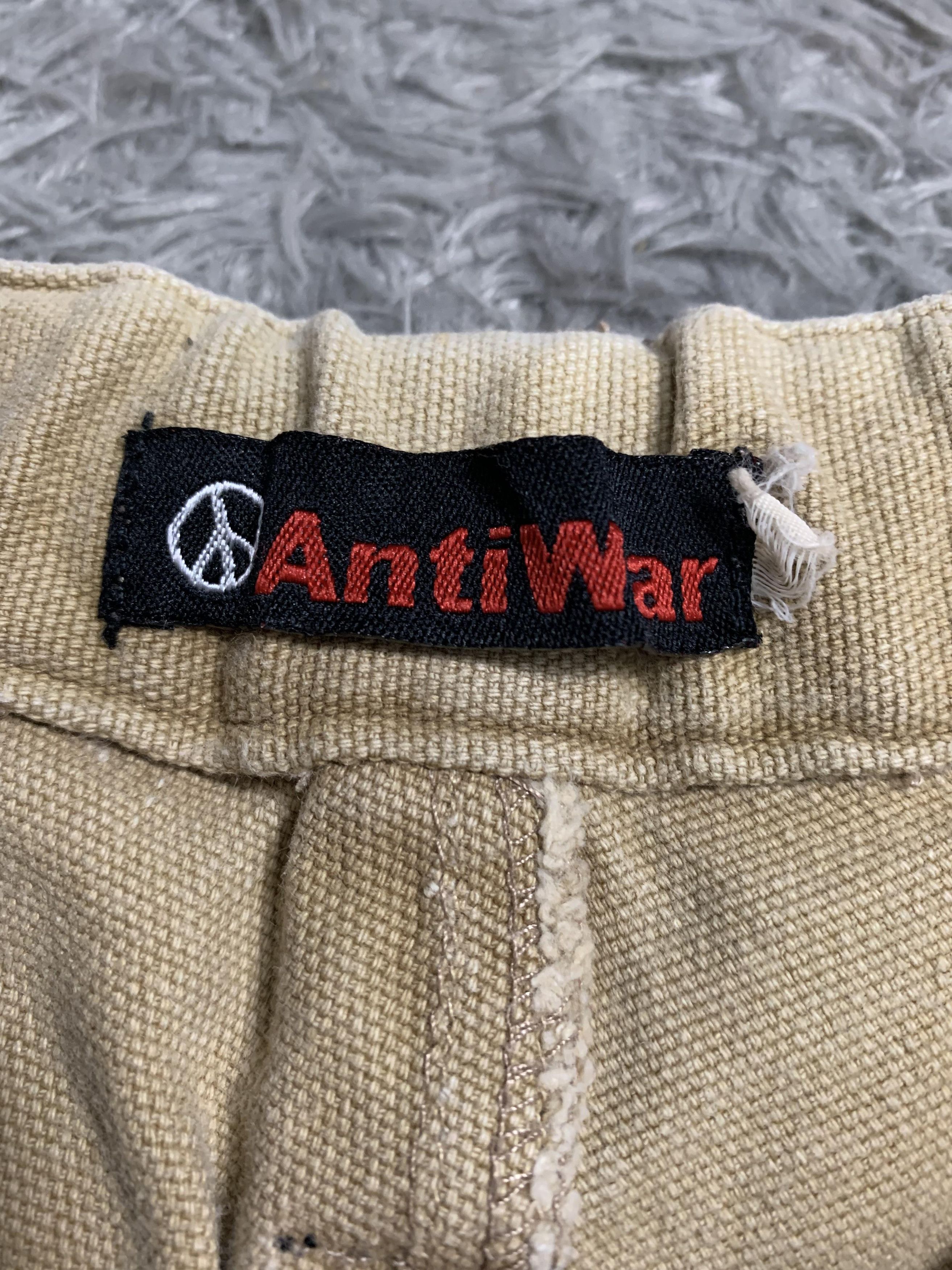 Japanese Brand Time-Worn Essentials Anti War Distressed Denim Work Pants Size US 34 / EU 50 - 3 Thumbnail