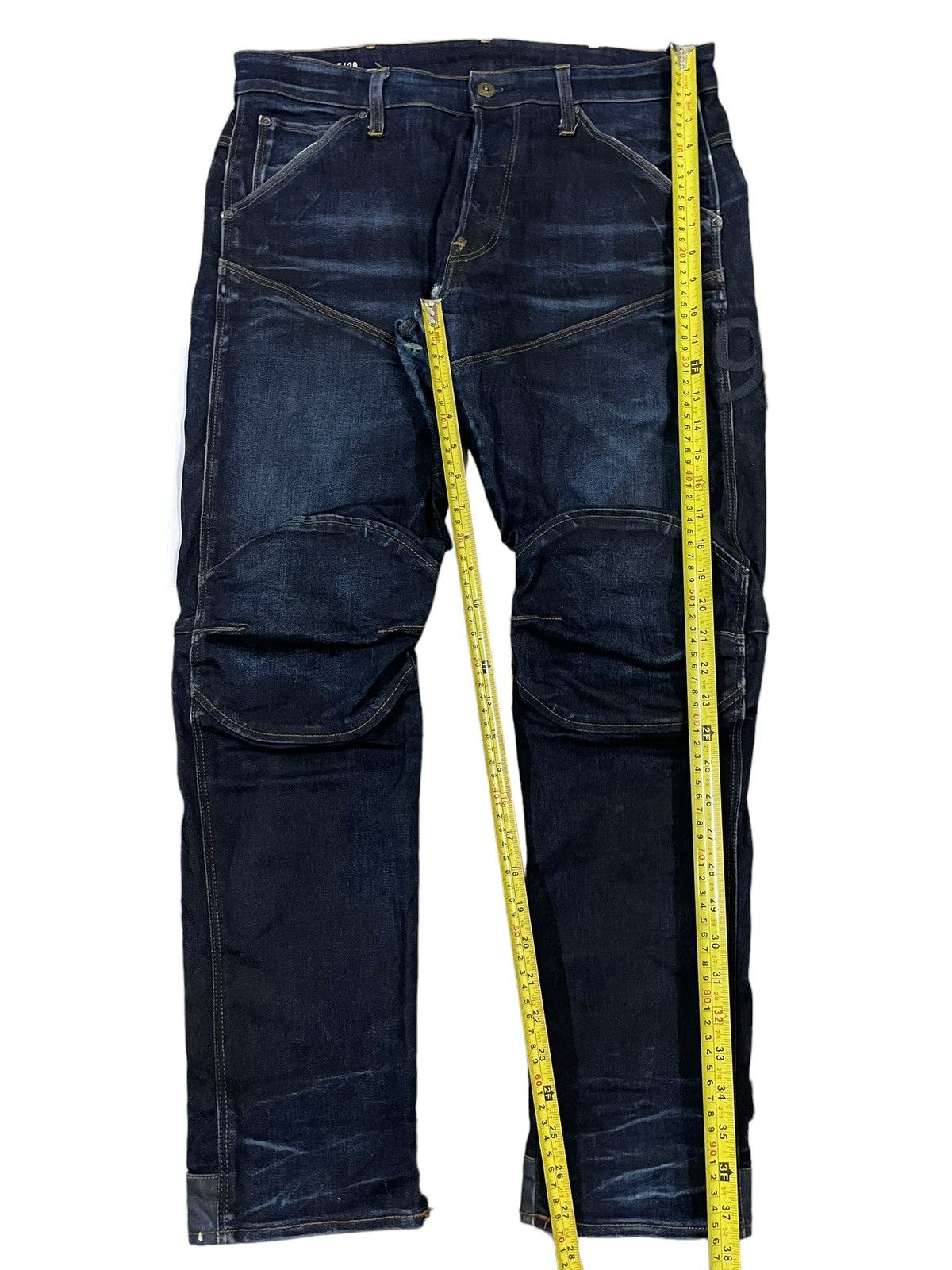 G-Star Vintage G Star Raw Double Knee Denim Pad Biker Pants Jeans Size US 33 - 20 Thumbnail