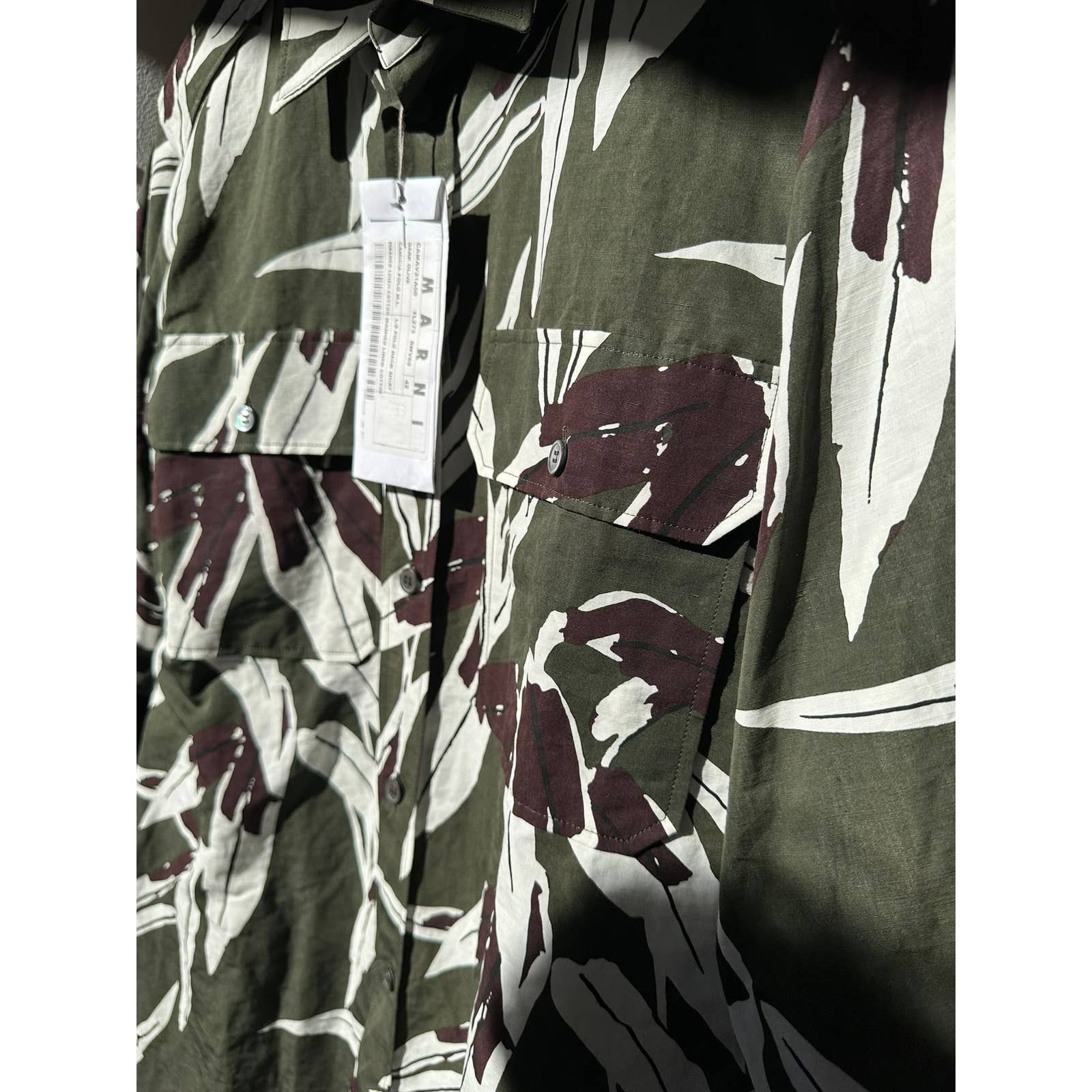 Marni Archive Marni Resort 2015 Flower Camo Print Button-Up [NEW] Size US S / EU 44-46 / 1 - 5 Thumbnail