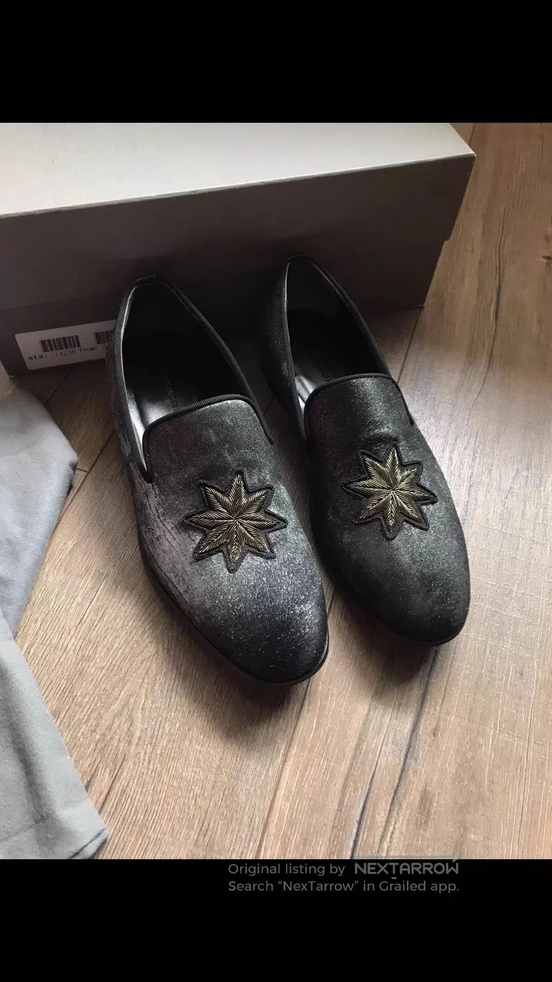 Alexander McQueen Silver Slip. Size US 11 / EU 44 - 1 Thumbnail
