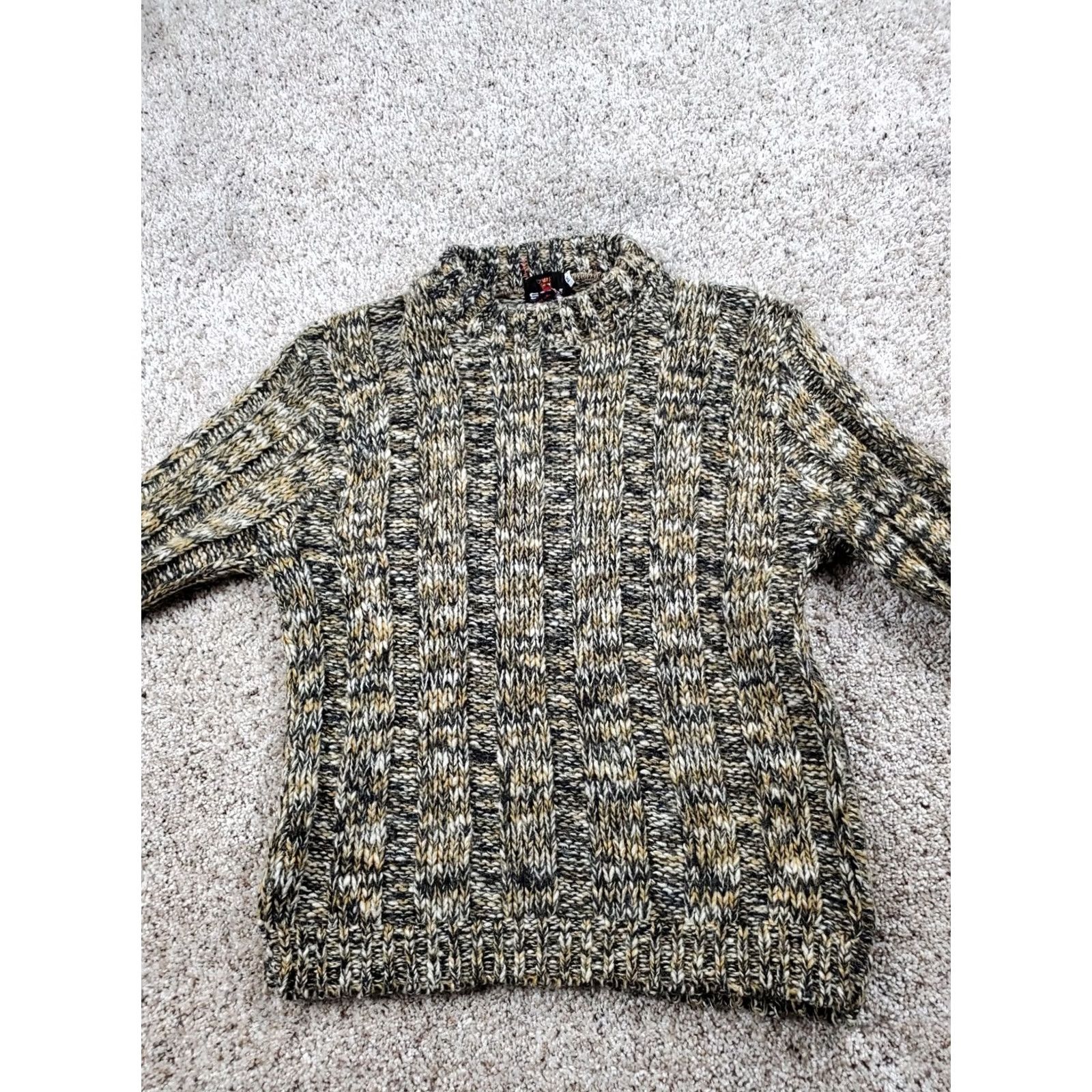 Vintage VINTAGE Seattle Knitting Mills Sweater Medium Womens Brown Marled Crew Neck 60s Knit Casual Mens Womens Girls Size M / US 6-8 / IT 42-44 - 3 Thumbnail