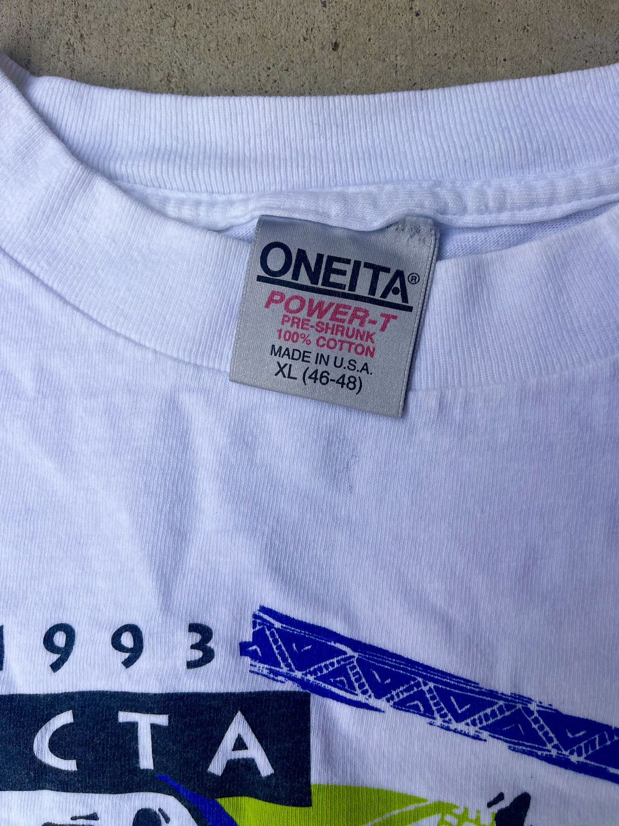 Vintage White t shirt Size US XL / EU 56 / 4 - 3 Thumbnail