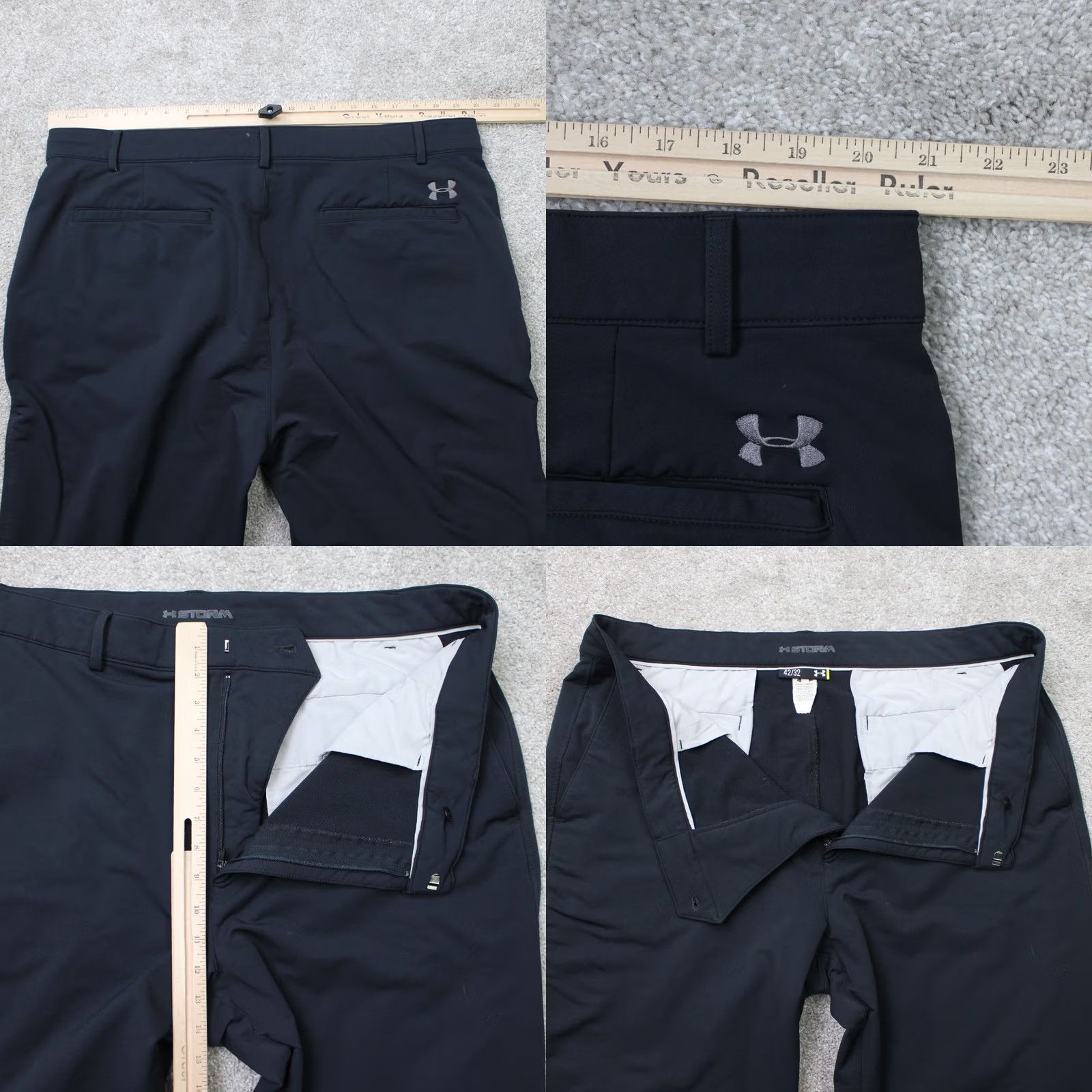 Under Armour Under Armour Storm Pants Mens 42x32 Blue Water Resistant Nylon Stretch Pants Size US 42 / EU 58 - 8 Thumbnail