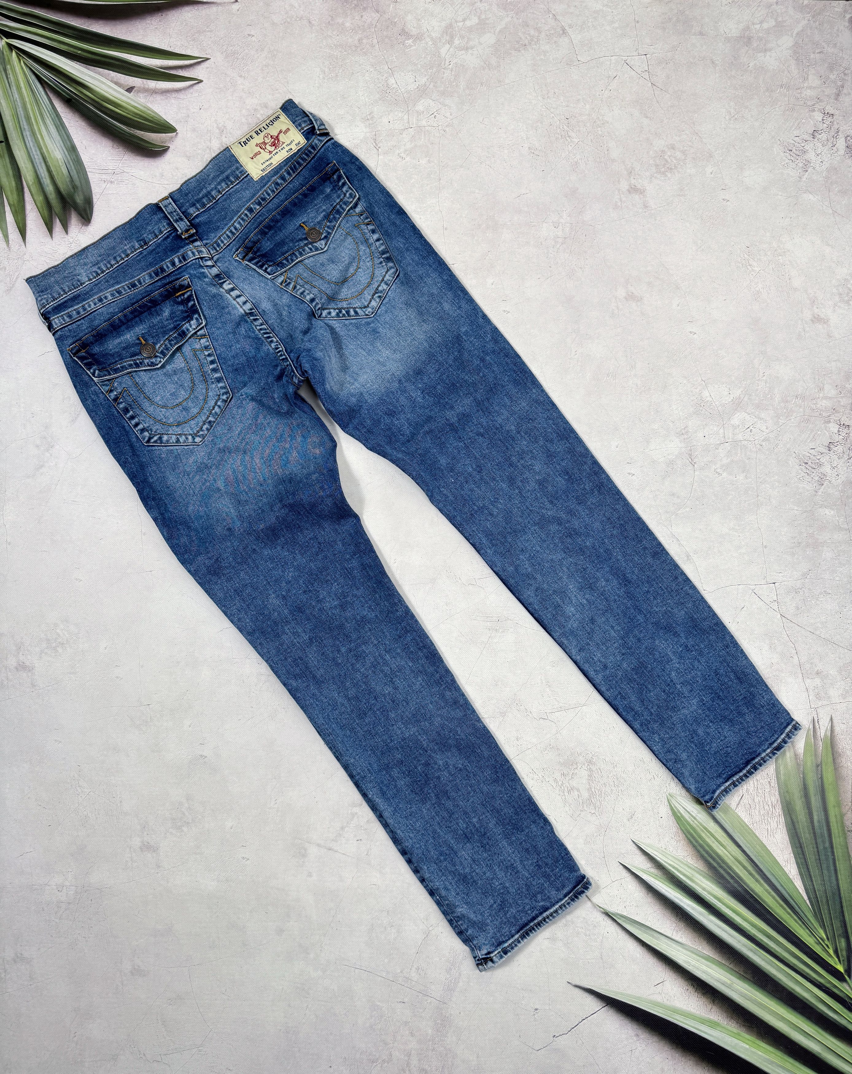 True Religion True Religion Rocco Flap Skinny Jeans Pants Relaxed Denim Size US 34 / EU 50 - 1 Thumbnail