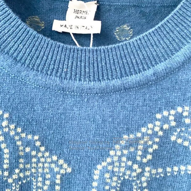 Hermes Hermes Blue knitted sweater Size XS / US 0-2 / IT 36-38 - 5 Thumbnail