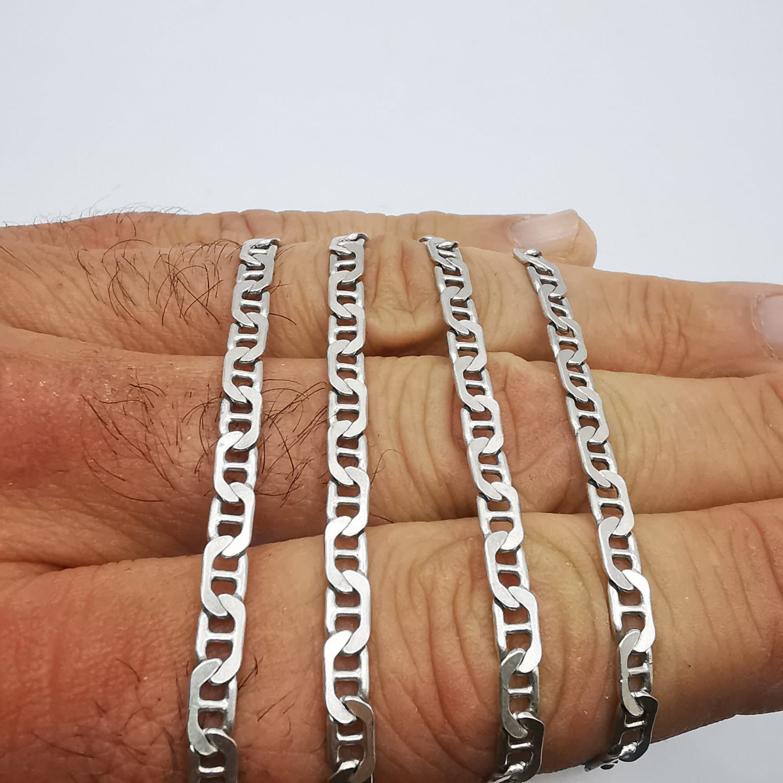 Jewelry × Sterling Silver Vintage Jewelry Chain, 925 Sterling Silver, Signed 14.17g Size ONE SIZE - 7 Thumbnail
