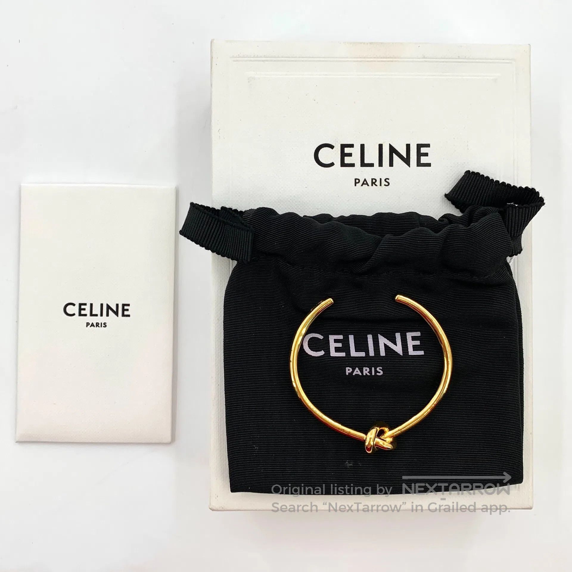 Celine CELINE Gold Open-Ended Knot Bracelet| Size ONE SIZE - 8 Thumbnail