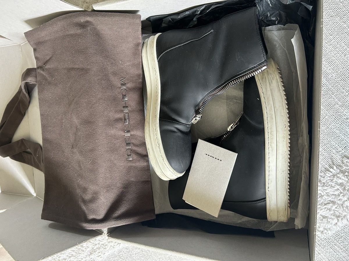 Rick Owens Drkshdw Rick Owens DRKSHDW Front Zip Sneaker Size US 7.5 / IT 37.5 - 3 Thumbnail