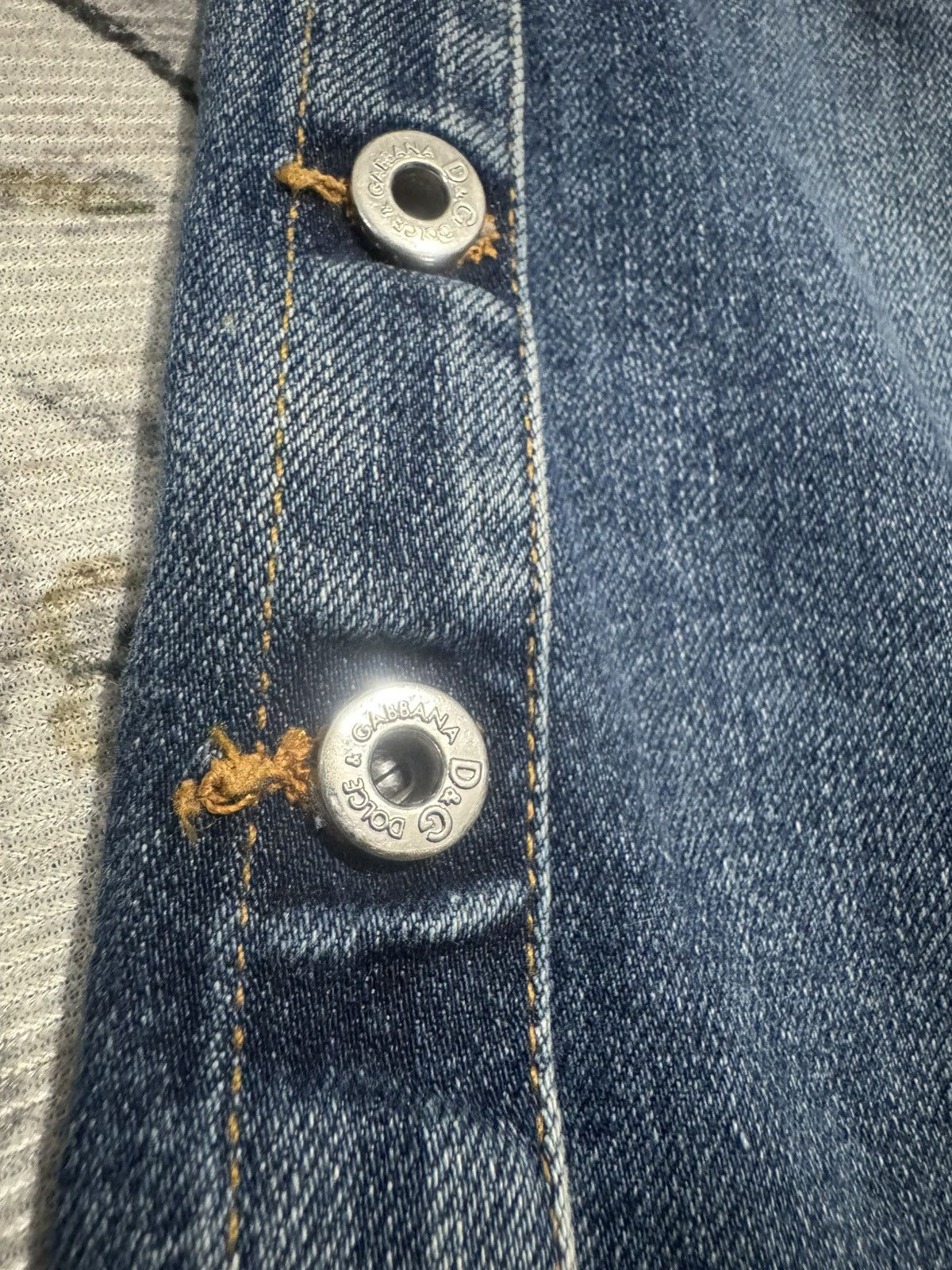 Dolce & Gabbana Y2K 2005 Dolce & Gabbana Side Button Denim Size 29" - 14 Thumbnail