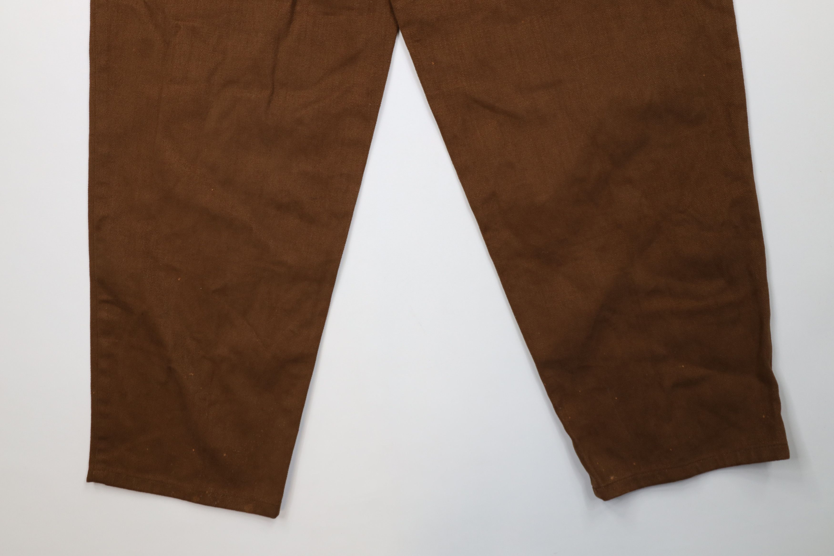 Vintage Deadstock Vintage 90s Streetwear Skateboard Jeans Brown Size US 36 / EU 52 - 14 Thumbnail