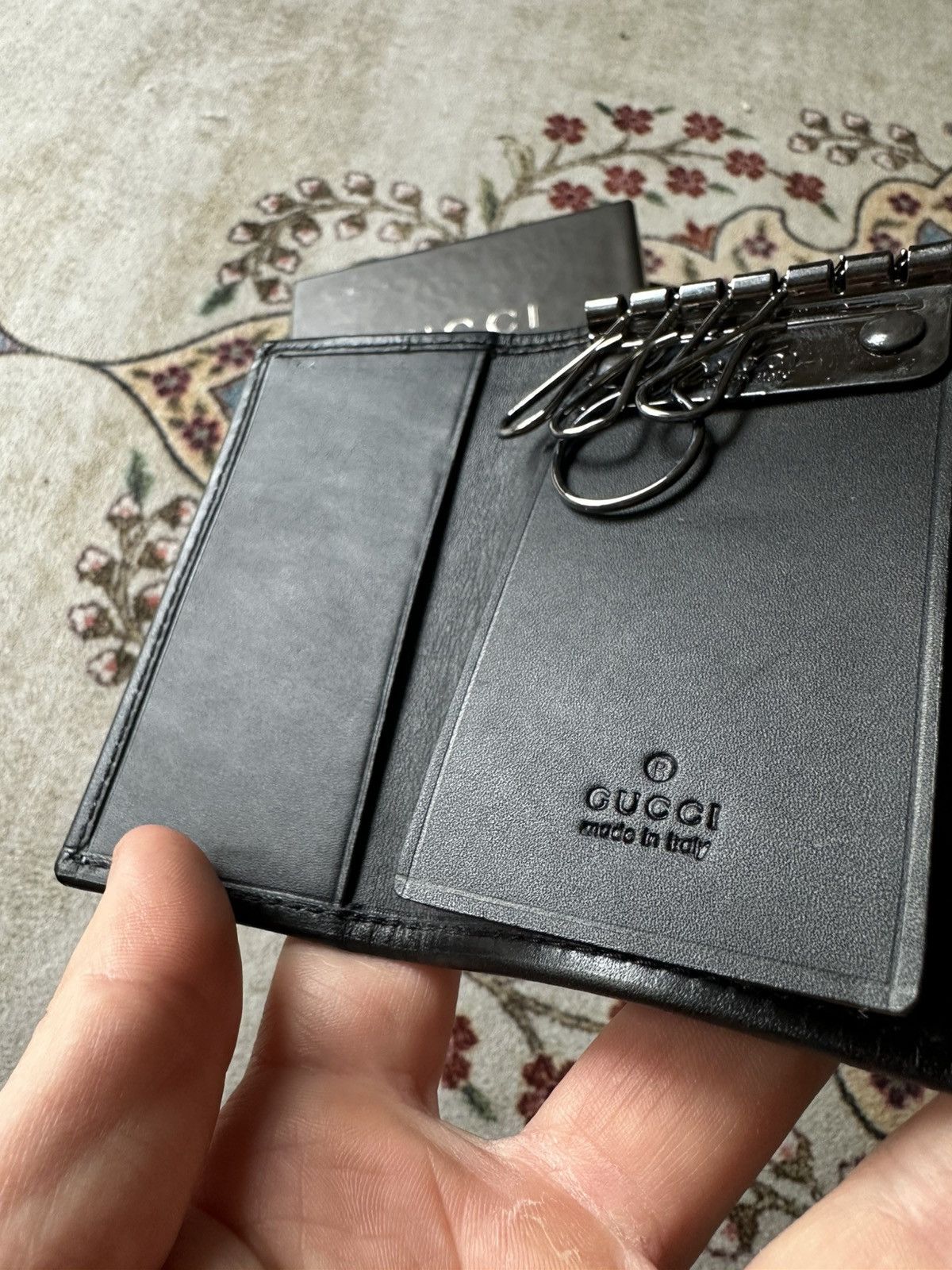Gucci New Gucci P. Chiavi Keychain Case Denim GG Size ONE SIZE - 6 Thumbnail