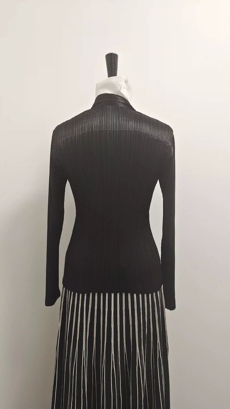 Issey Miyake Issey Miyake size:2 A black main line vintage lustrous sui Size M / US 6-8 / IT 42-44 - 3 Thumbnail