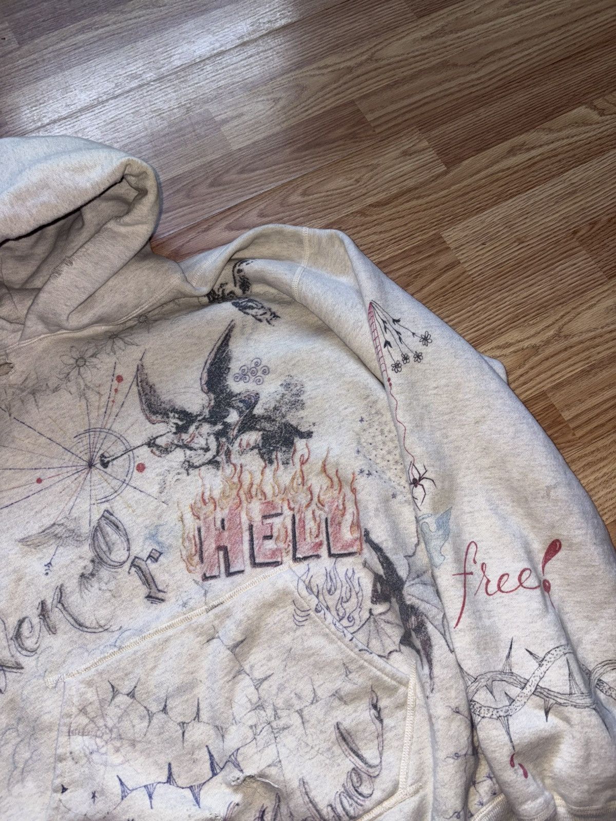 Saint Michael Saint Michael x Dr Woo Rare Collaboration Hoodie Distress Size US L / EU 52-54 / 3 - 2 Thumbnail
