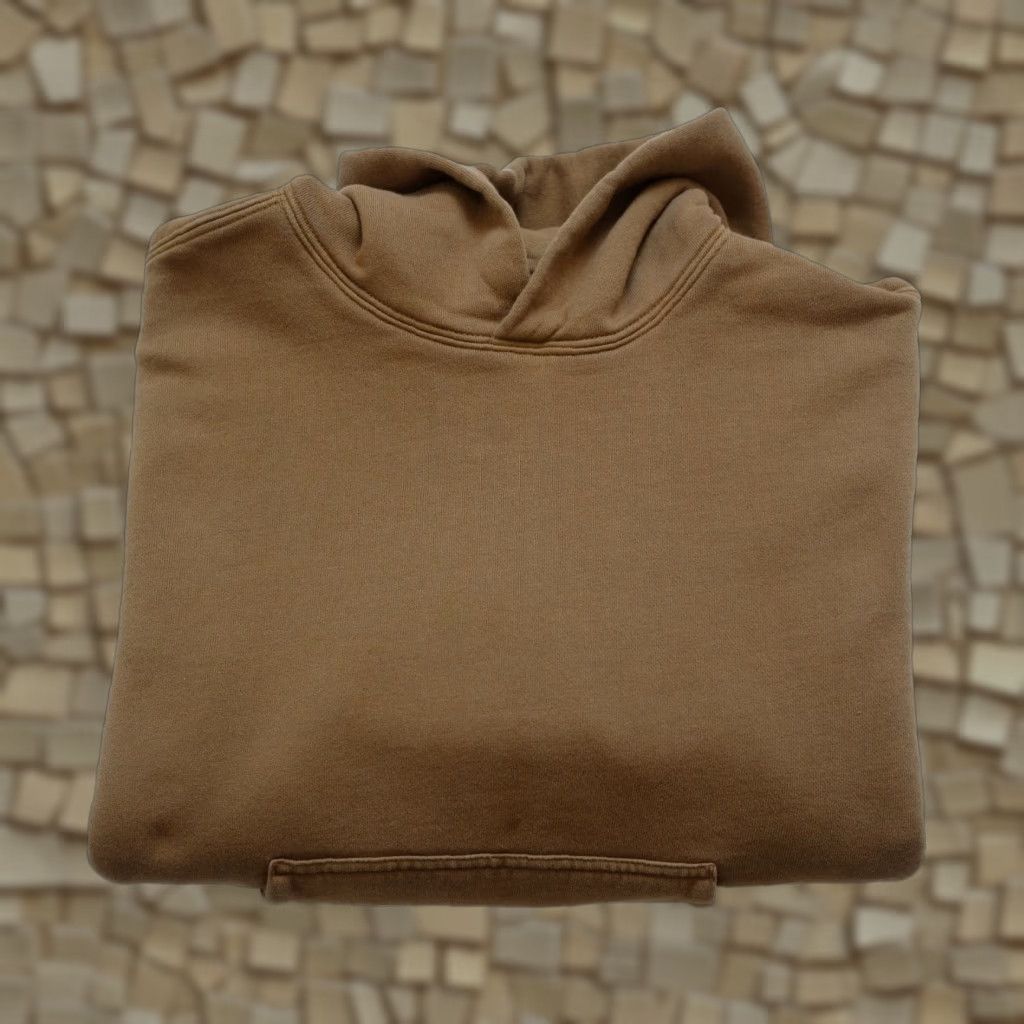 Gap VINTAGE GAP YZY BROWN Y2K VTG BLANK YE KANYE WEST DOUBLE LAYER BROWN HOODIE SWEAT 2021 SZ M Size US M / EU 48-50 / 2 - 1 Thumbnail