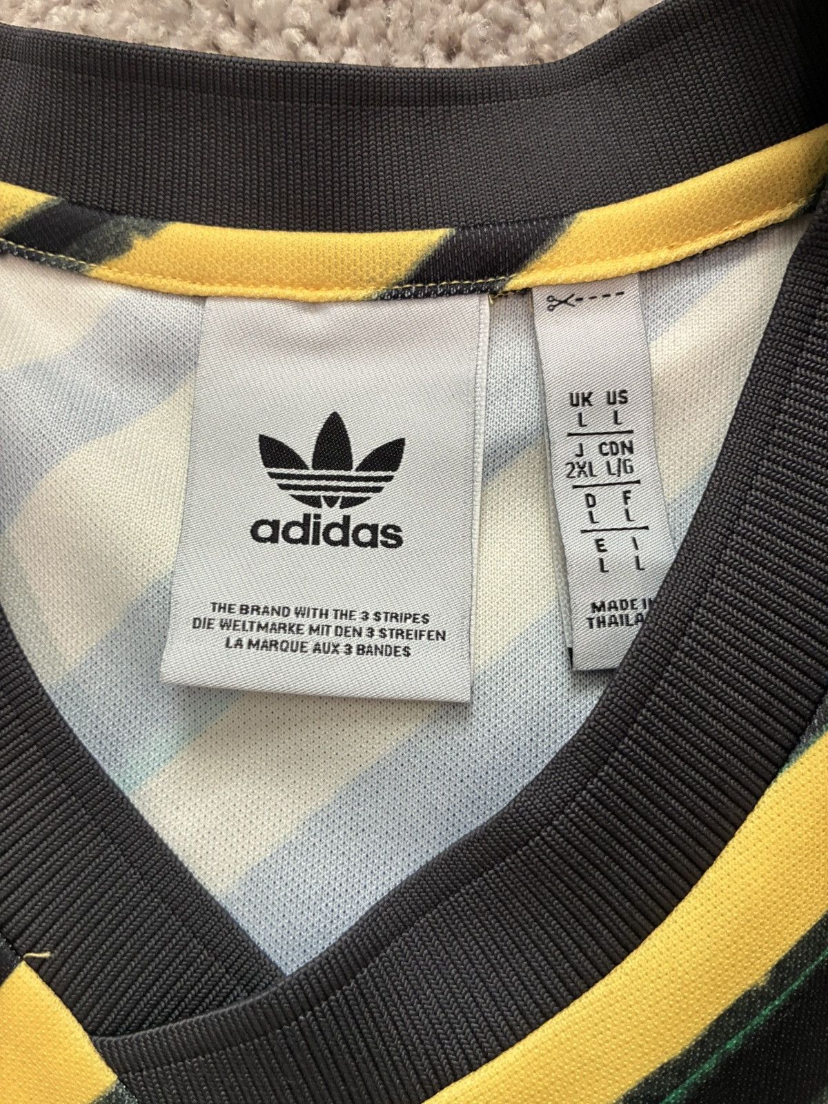 Adidas Jamaica Origins Trefoil Jersey Size US L / EU 52-54 / 3 - 3 Thumbnail