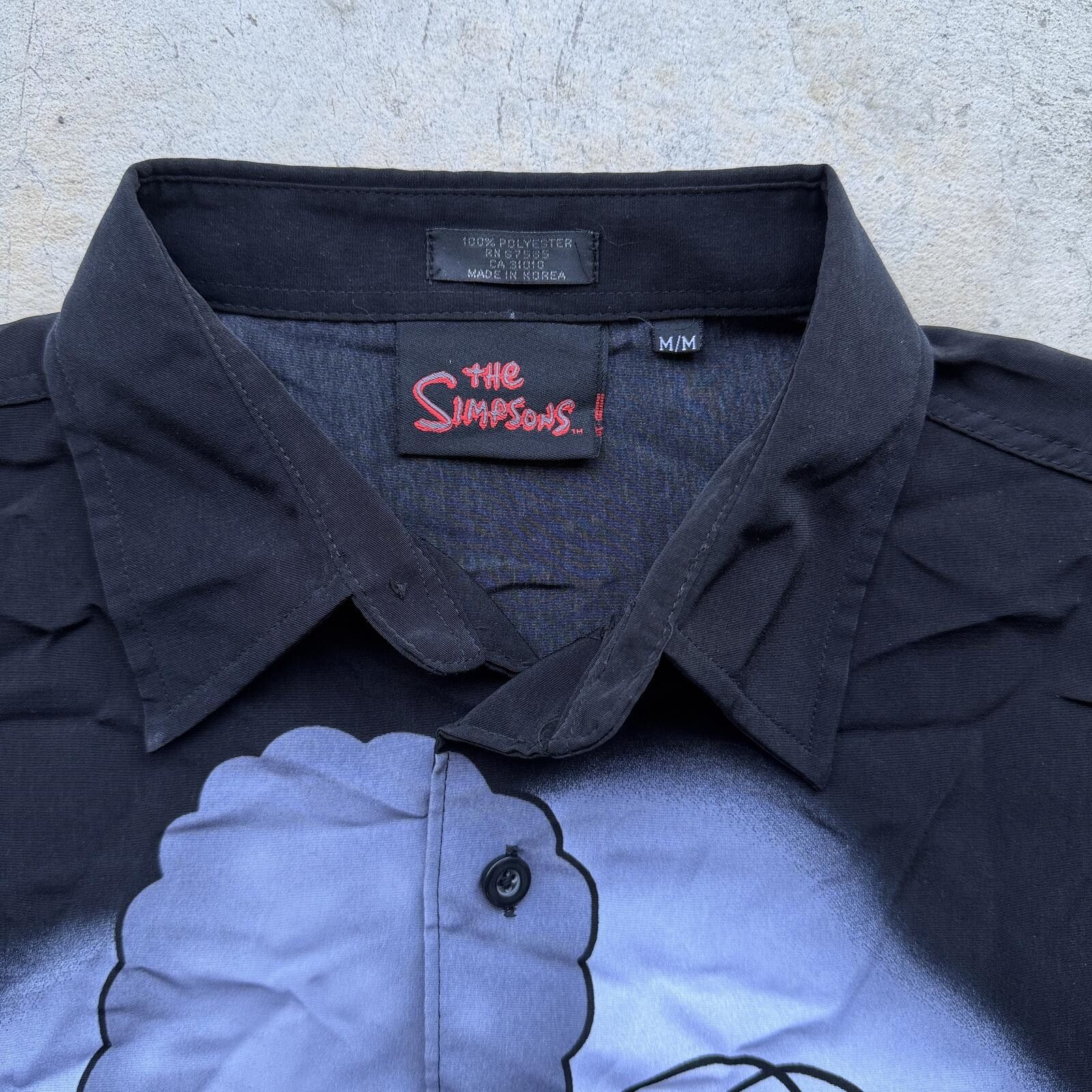 The Simpsons Vintage Y2K 2001 Simpsons Sopranos Parody Button Up Shirt Size US M / EU 48-50 / 2 - 2 Thumbnail