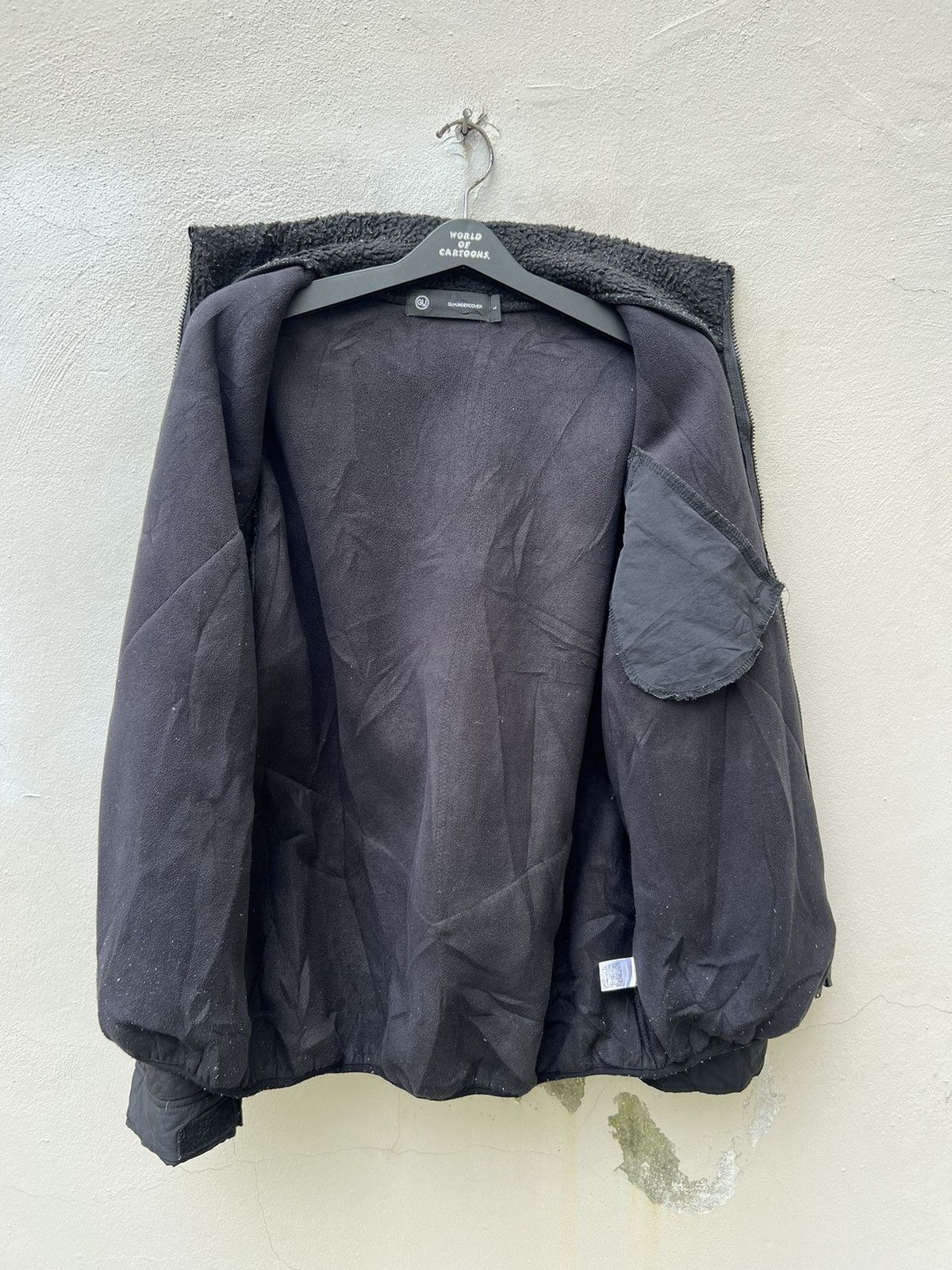 Undercover Undercover X Gu Black Hybrid Fleece Zipper Jacket Size US L / EU 52-54 / 3 - 18 Thumbnail