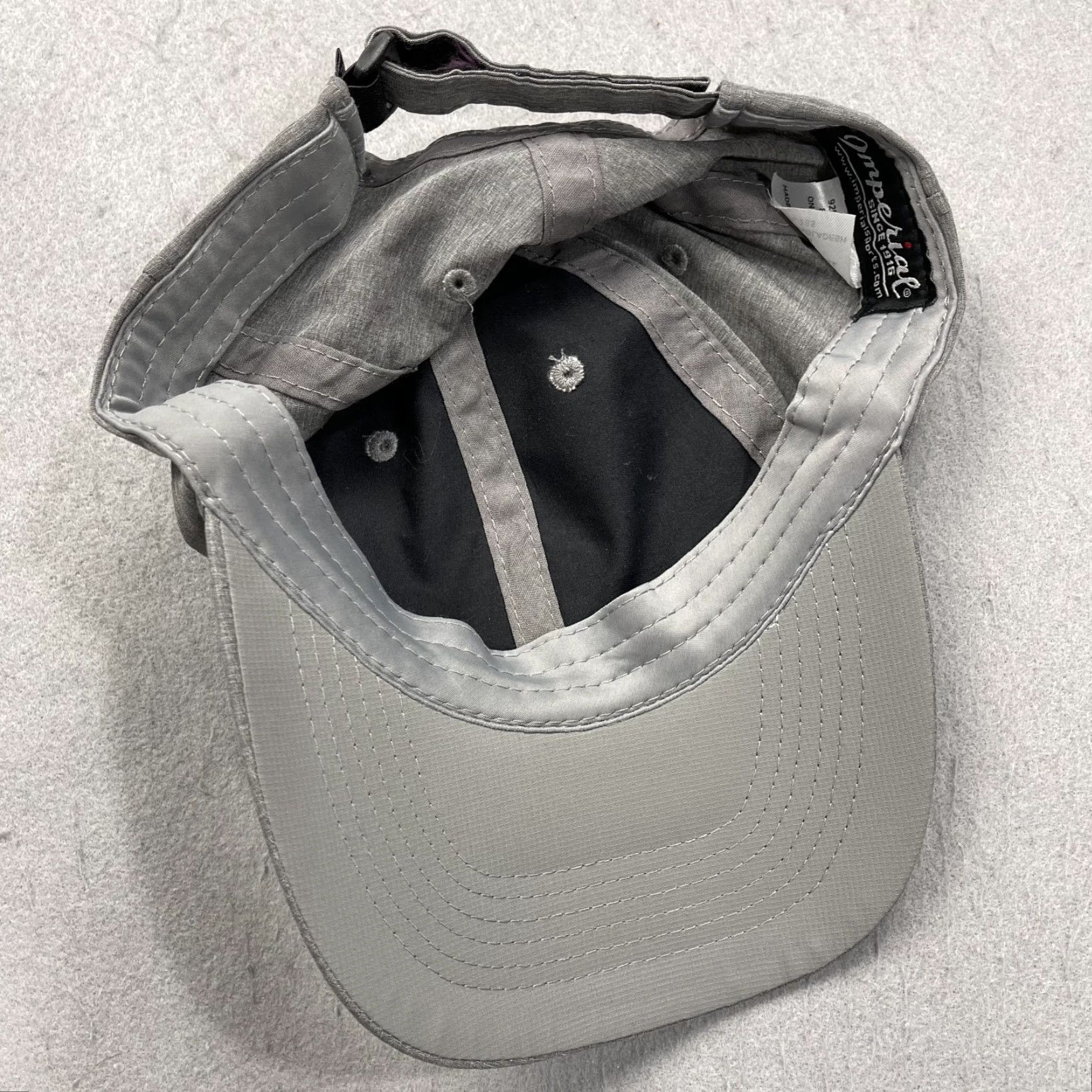 Imperial Imperial Mammoth Dunes Golf Hat Adult One Size Strapback Gray Adjustable - Men - Golf Hat - Polyester - Casual - 100 Size ONE SIZE - 4 Thumbnail