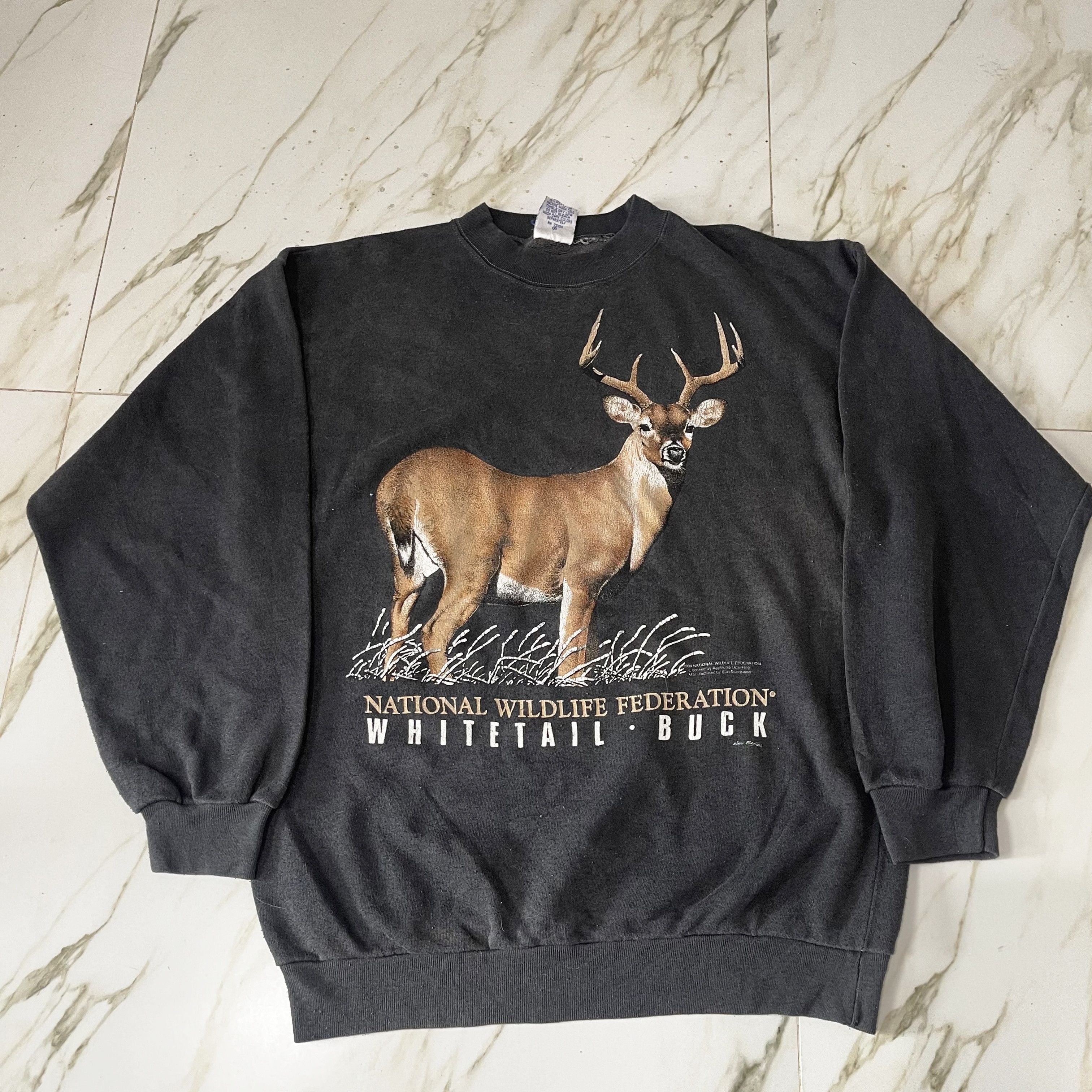 Vintage 90s Whitetail Buck Sweatshirt