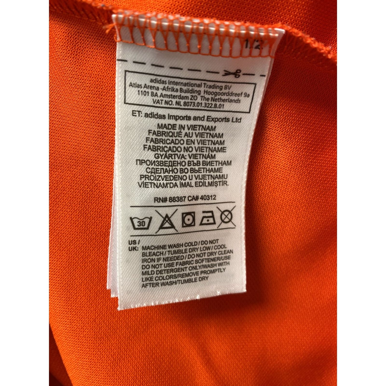 Nike Adidas Golf Polo Shirt Men Orange Dri-Fit Logo Short Sleeve Collar Nike Brand 112-46 Regular Fit Quick Dry Activewear Golf /112-46 Size US L / EU 52-54 / 3 - 7 Thumbnail