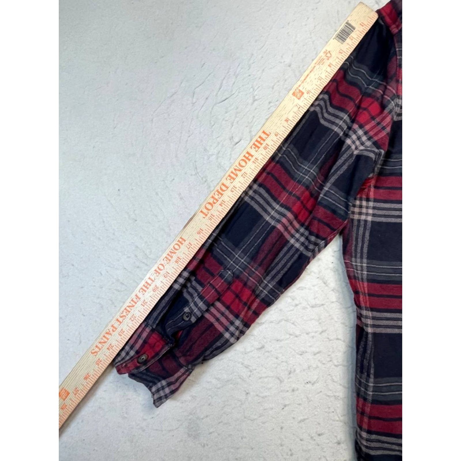 Vintage JACHS Shirt Mens XL Red Black Gray Plaid Heritage Flannel Long Sleeve Button-Up Pockets Stretch Casual Regular Men Size US XL / EU 56 / 4 - 3 Thumbnail