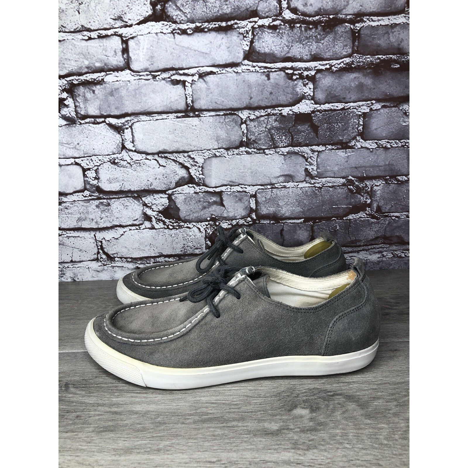 Cole Haan Cole Haan Air Berge Gray Suede Moc Toe Lace Up Sneaker Shoes Size US 10 / EU 43 - 23 Thumbnail