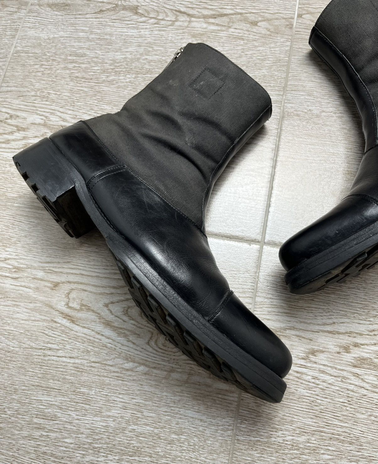 Miu Miu Miu Miu Leather Ankle Zip Guidi Style Boots 00s Size US 9.5 / EU 42-43 - 4 Thumbnail