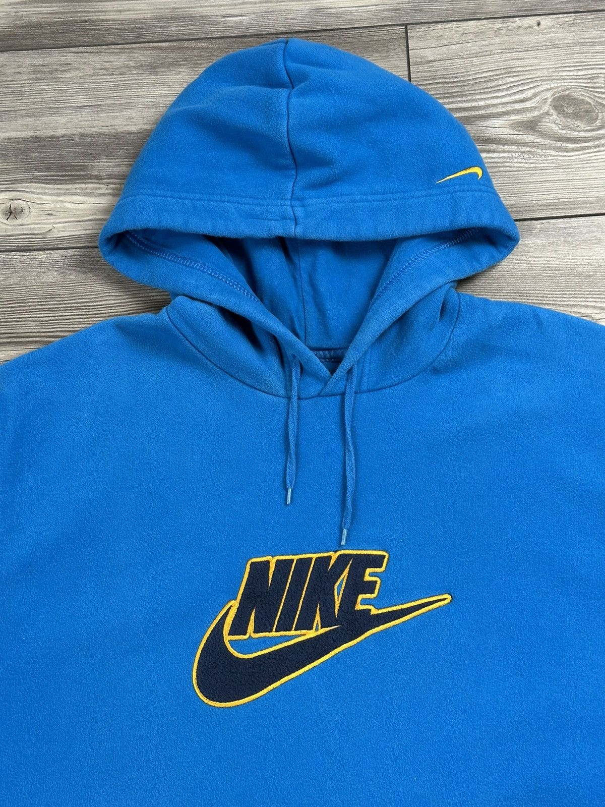 Nike × Vintage Vintage Y2K Nike Spell Out Hoodie Size US XXL / EU 58 / 5 - 2 Thumbnail