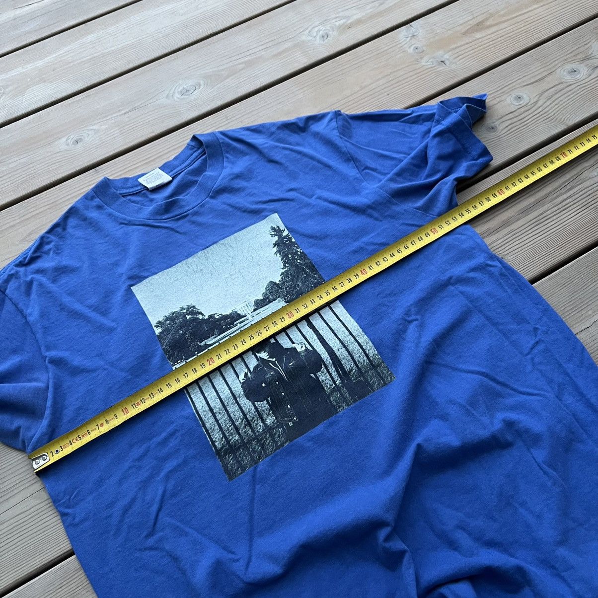 Public Enemy × Supreme × Undercover Supreme X Public Enemy X Undercover White House Tee Blue VTG Size US M / EU 48-50 / 2 - 10 Thumbnail