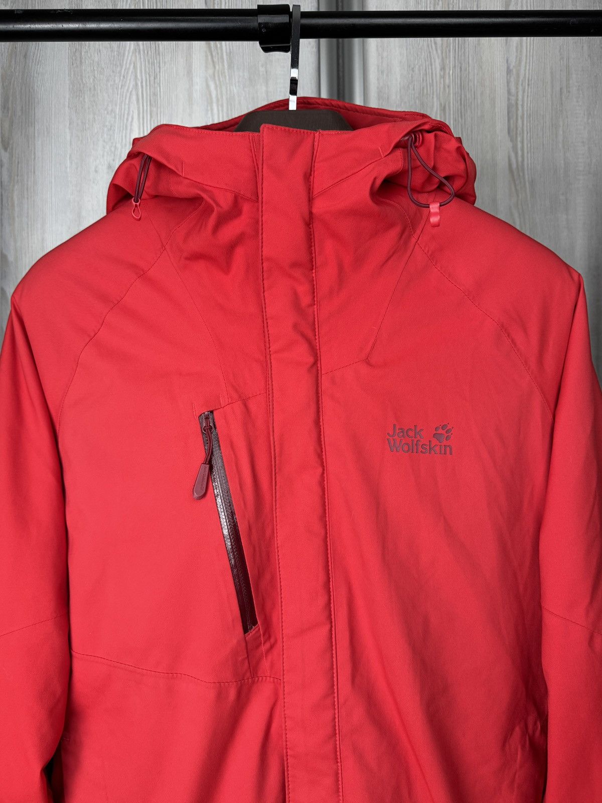 Jack Wolfskin Jack Wolfskin Men Troposphere Ruby Red Winter Down Jacket Size US L / EU 52-54 / 3 - 3 Thumbnail