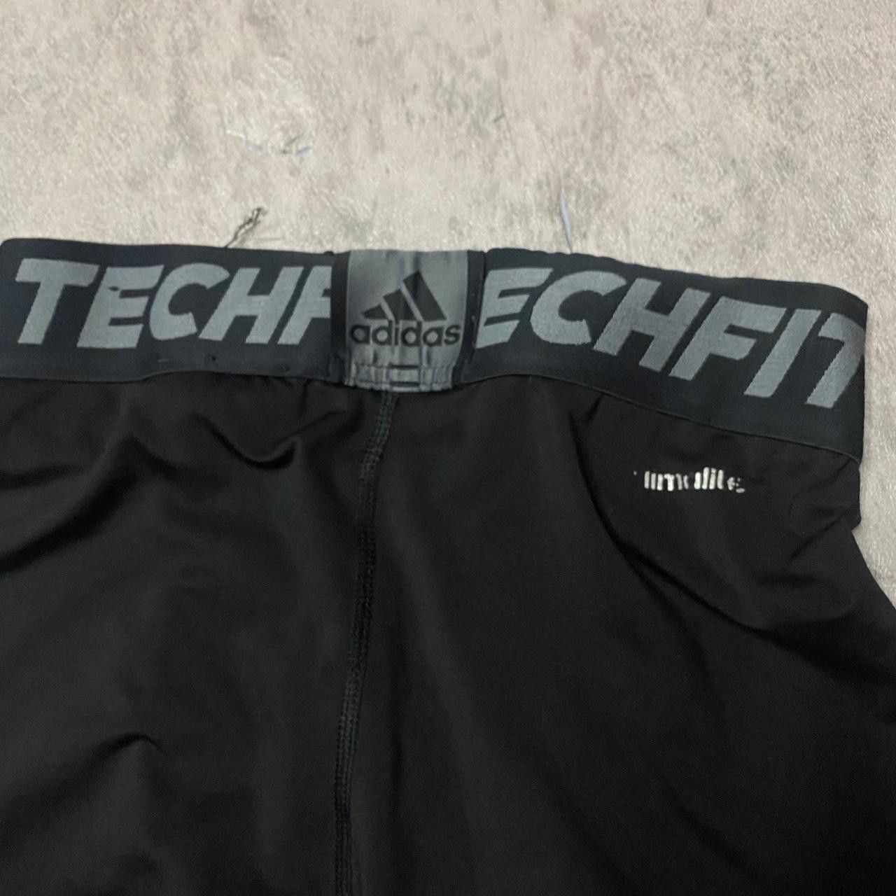 Adidas Adidas Techfit black & grey sportswear leggings Size US 32 / EU 48 - 5 Thumbnail